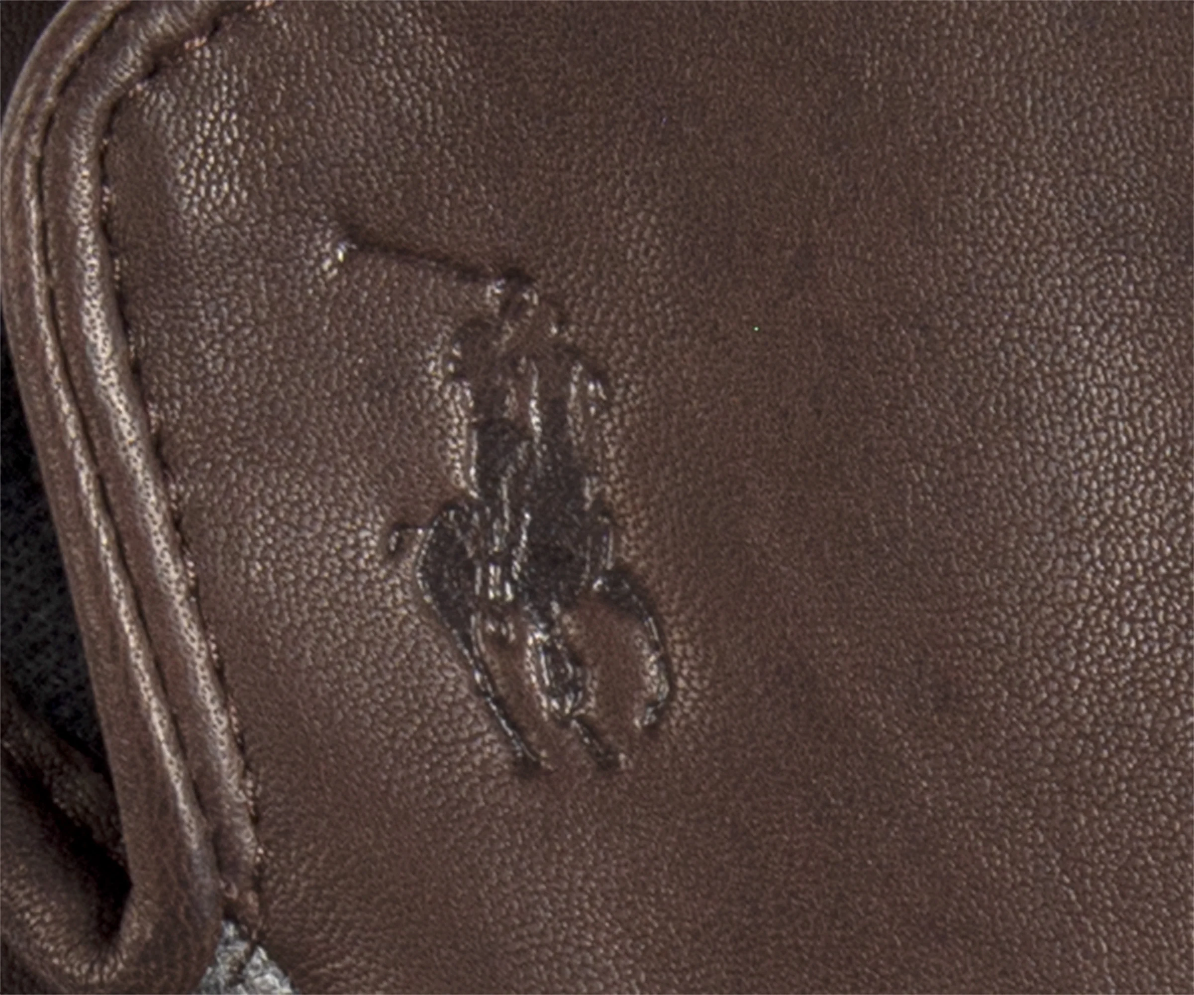 Ralph Lauren Nappa Hybrid Gloves Dark Brown - Image 3