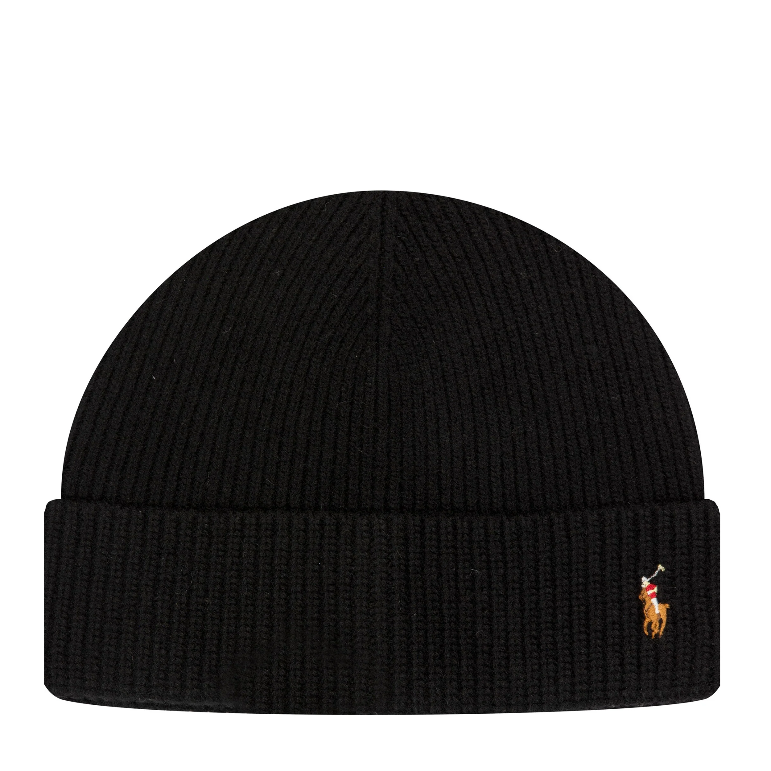 Polo Ralph Lauren Signature Logo Wool Beanie Black