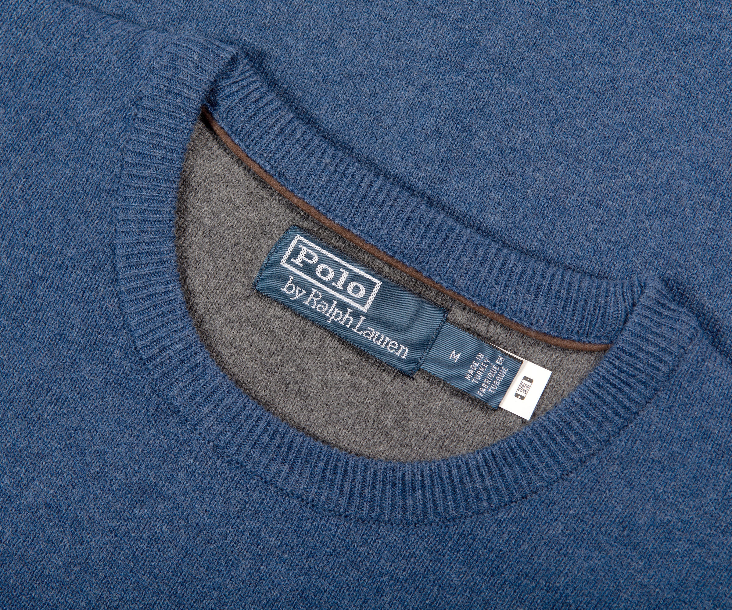 Ralph Lauren Classic Logo Crewneck Knit Rustic Navy Heather - Image 2