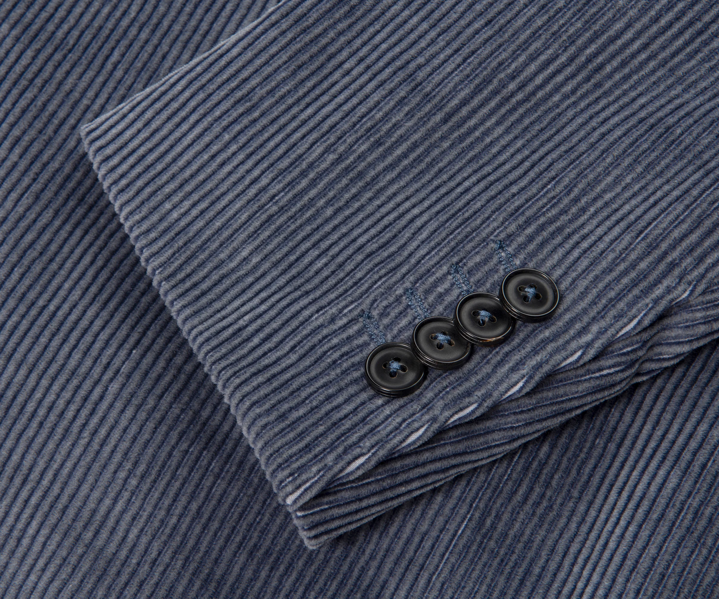 Canali Double Breasted Corduroy Suit Blue - Image 6