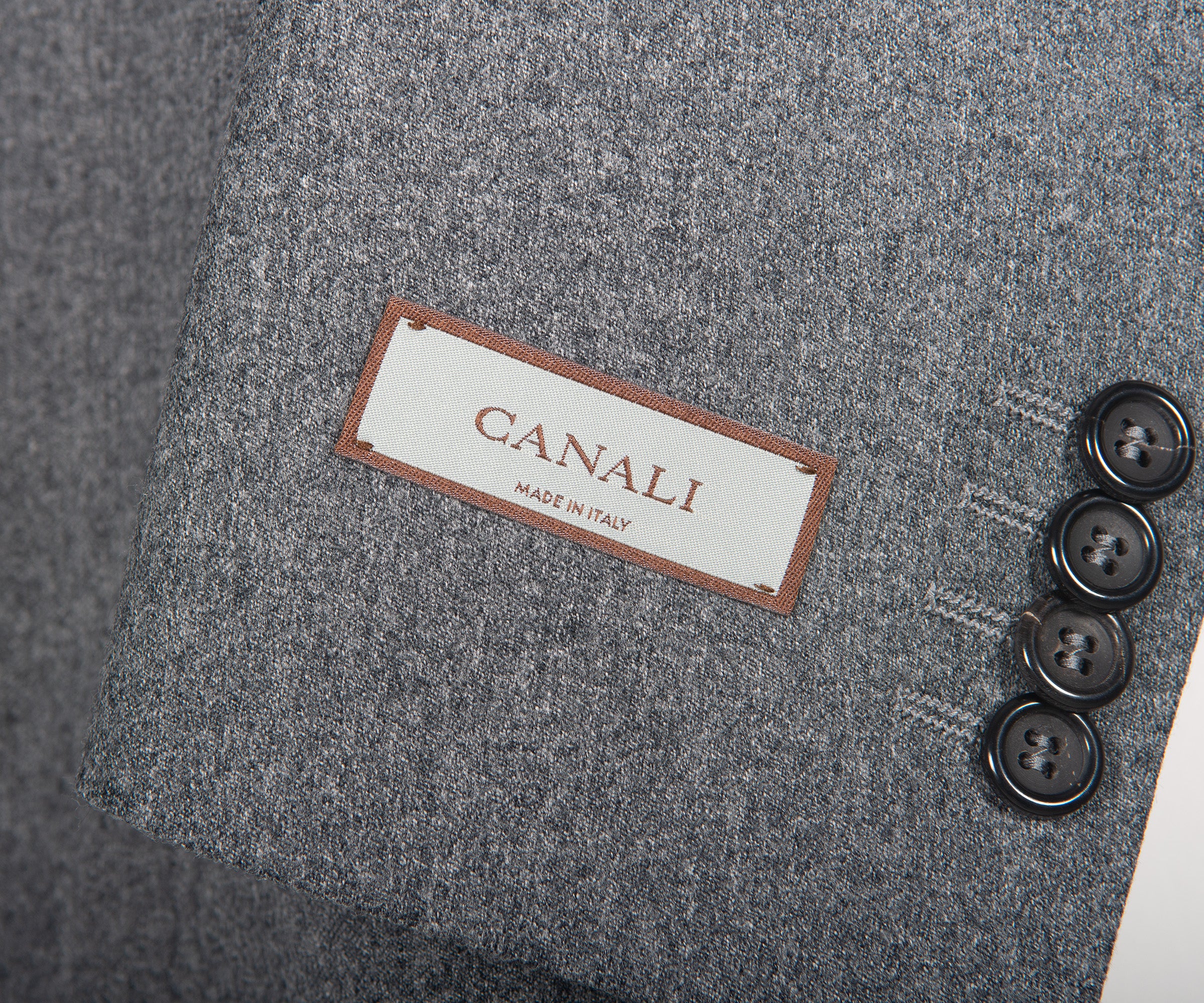 Canali Impeccable Soft Flannel Blazer Grey - Image 2