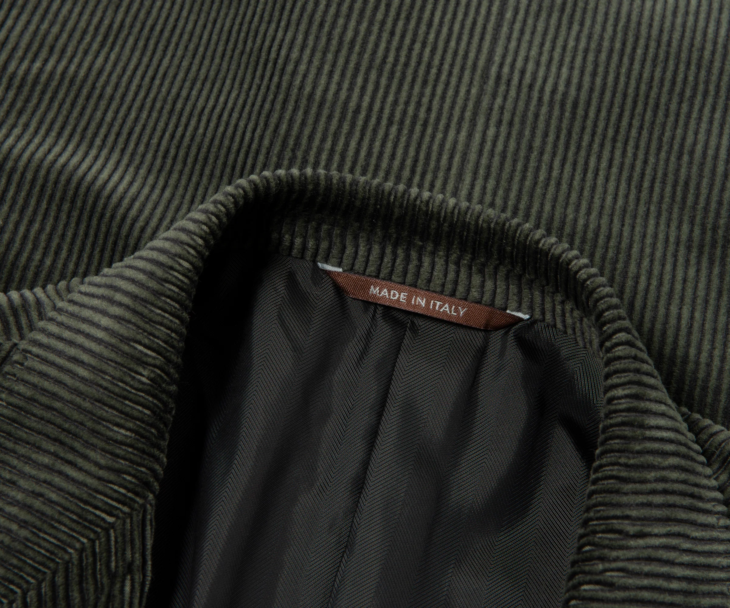 Canali Double Breasted Corduroy Suit Green - Image 2