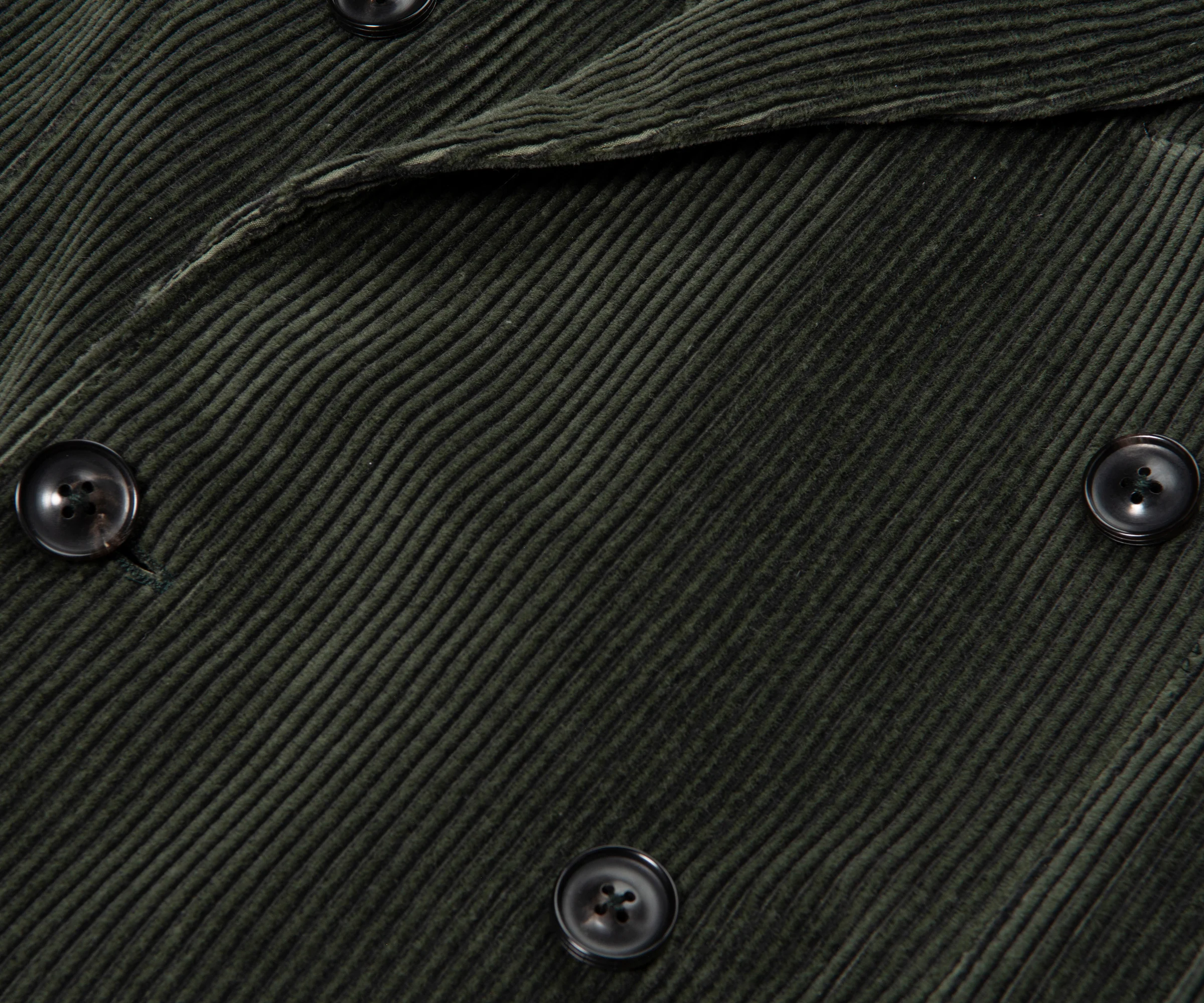 Canali Double Breasted Corduroy Suit Green - Image 4