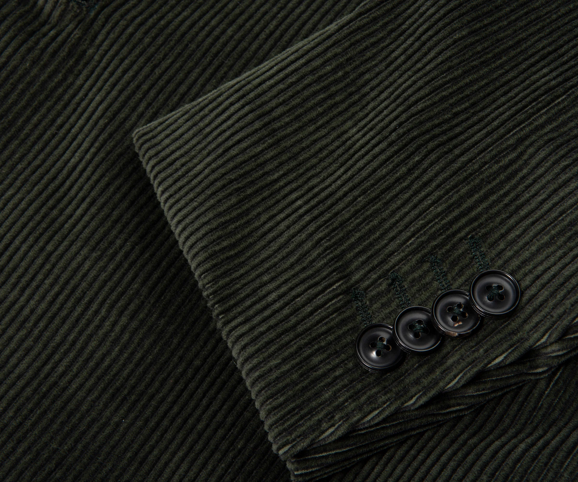 Canali Double Breasted Corduroy Suit Green - Image 6
