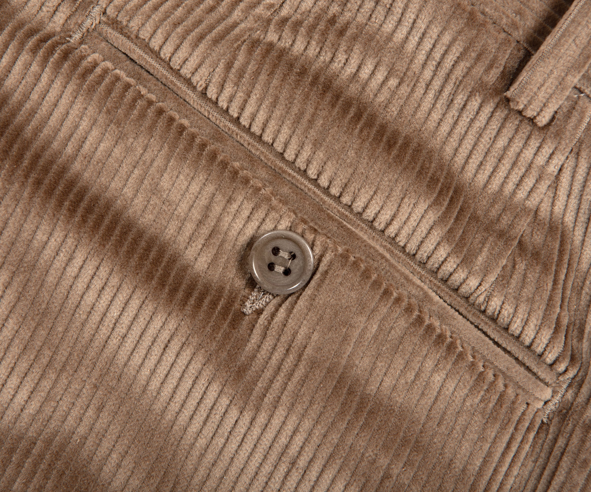 Canali Corduroy Stretch Trousers Mink - Image 3