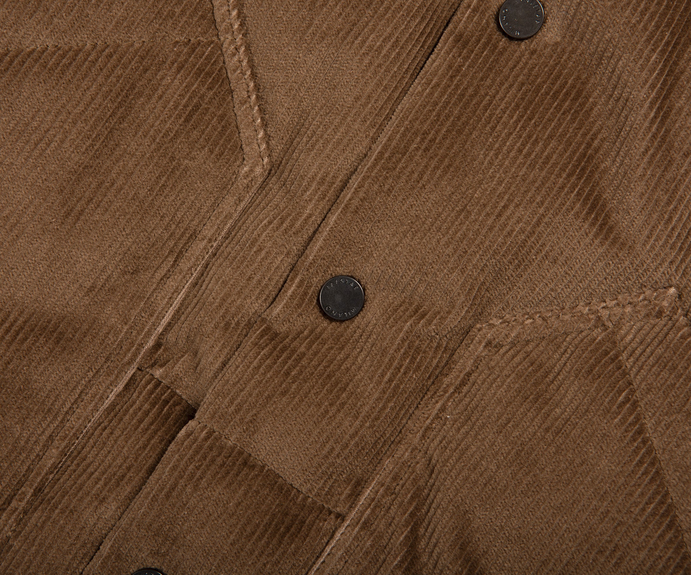 Valstar Corduroy Shearling Collar Gilet Fungo - Image 3