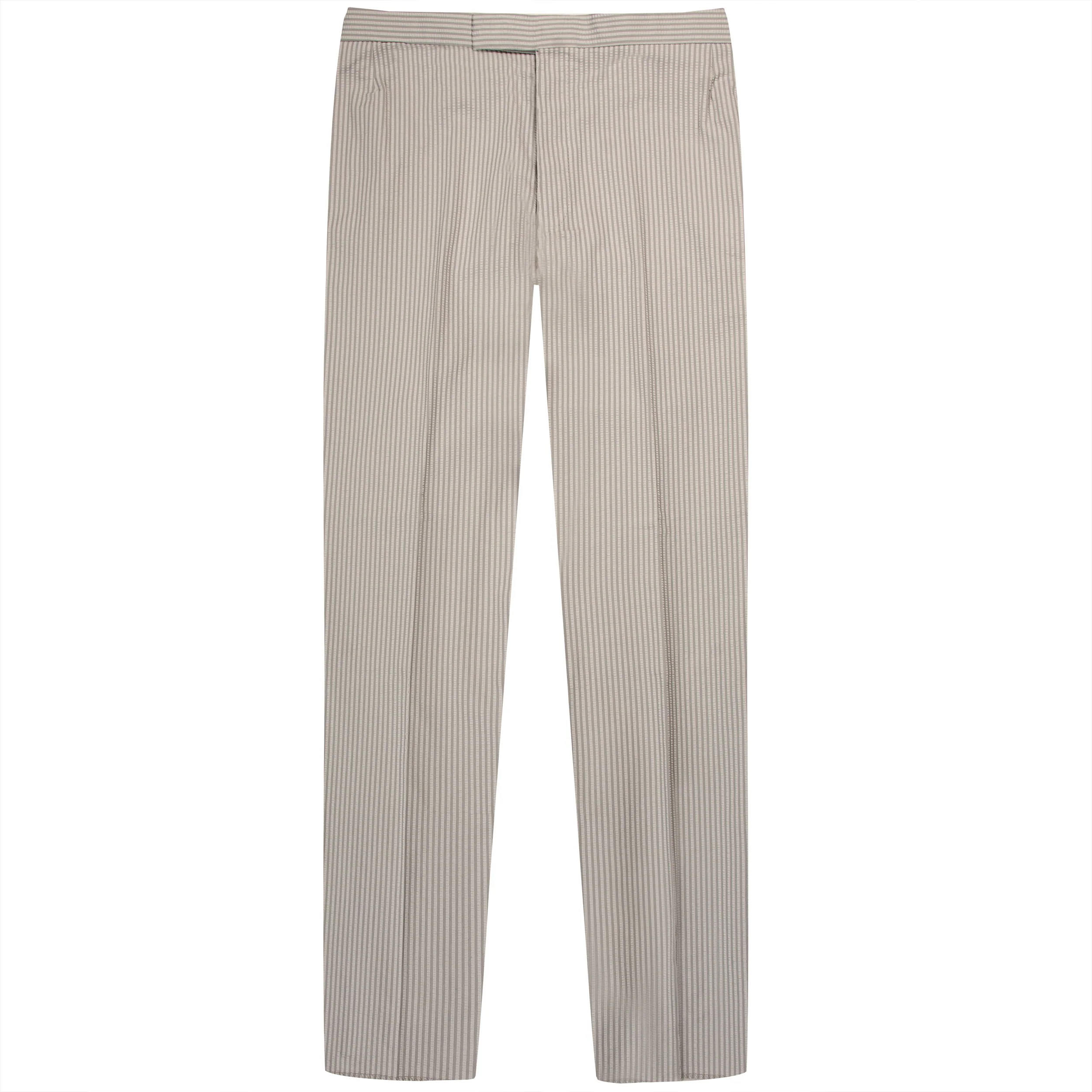 Thom Browne Seersucker Pinstriped Suit Grey - Image 3