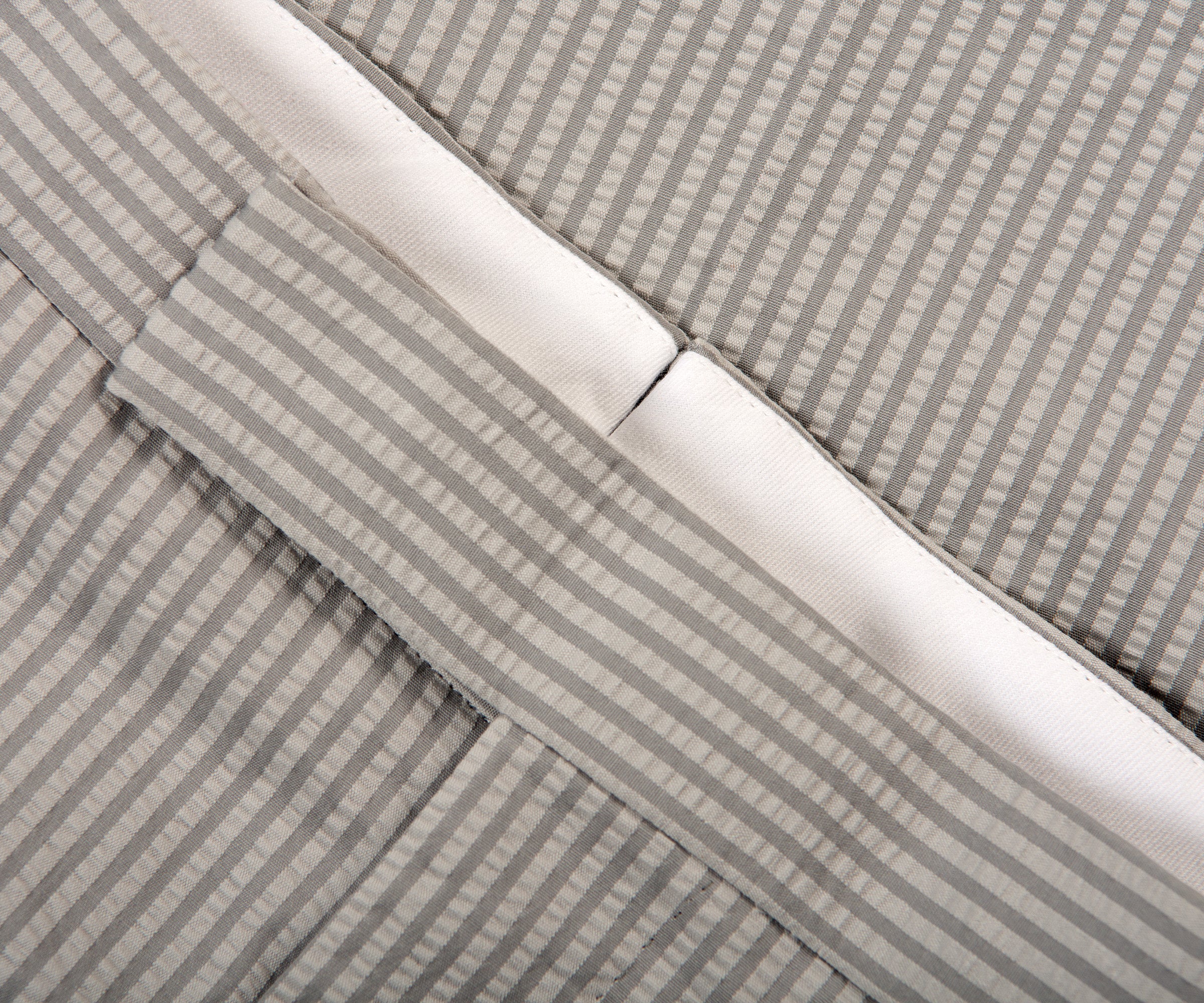 Thom Browne Seersucker Pinstriped Suit Grey - Image 5