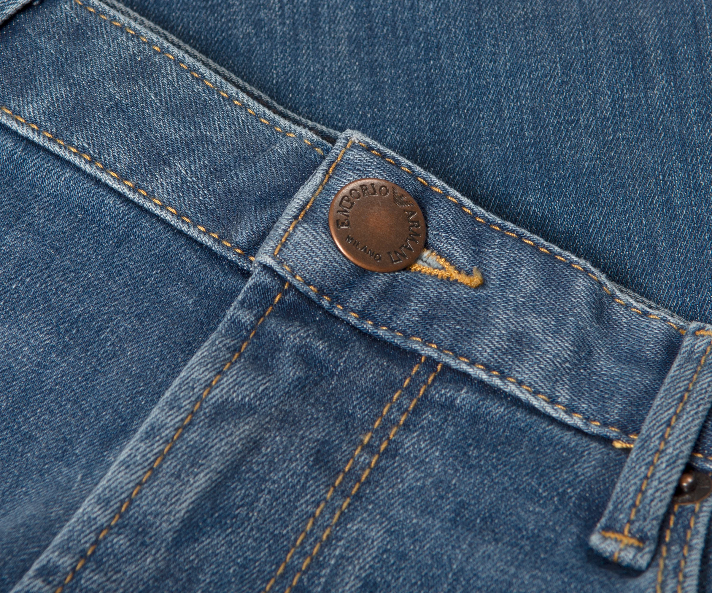 Emporio Armani J06 Slim Fit Denim Jeans Light Wash Denim - Image 2