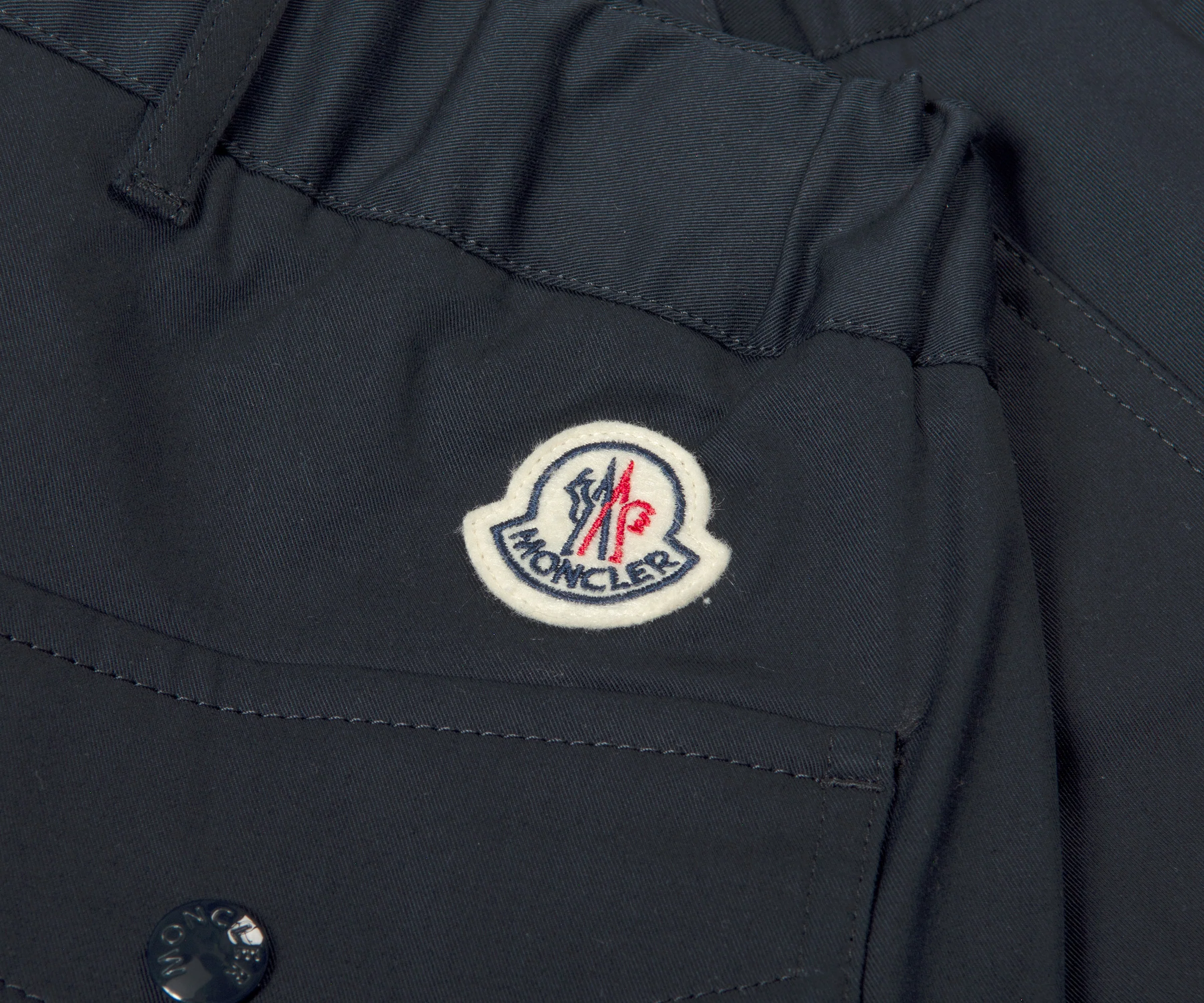 Moncler Chino Bermuda Shorts Navy - Image 2