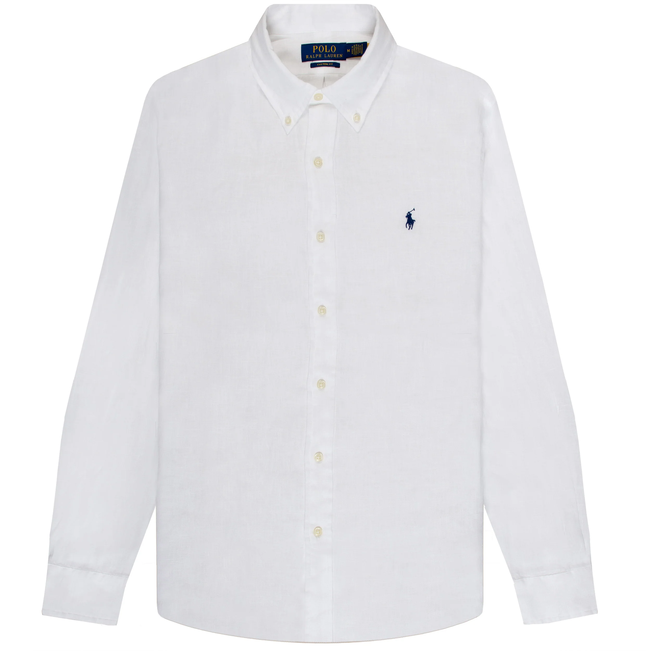 Ralph Lauren Custom Fit Linen Shirt White