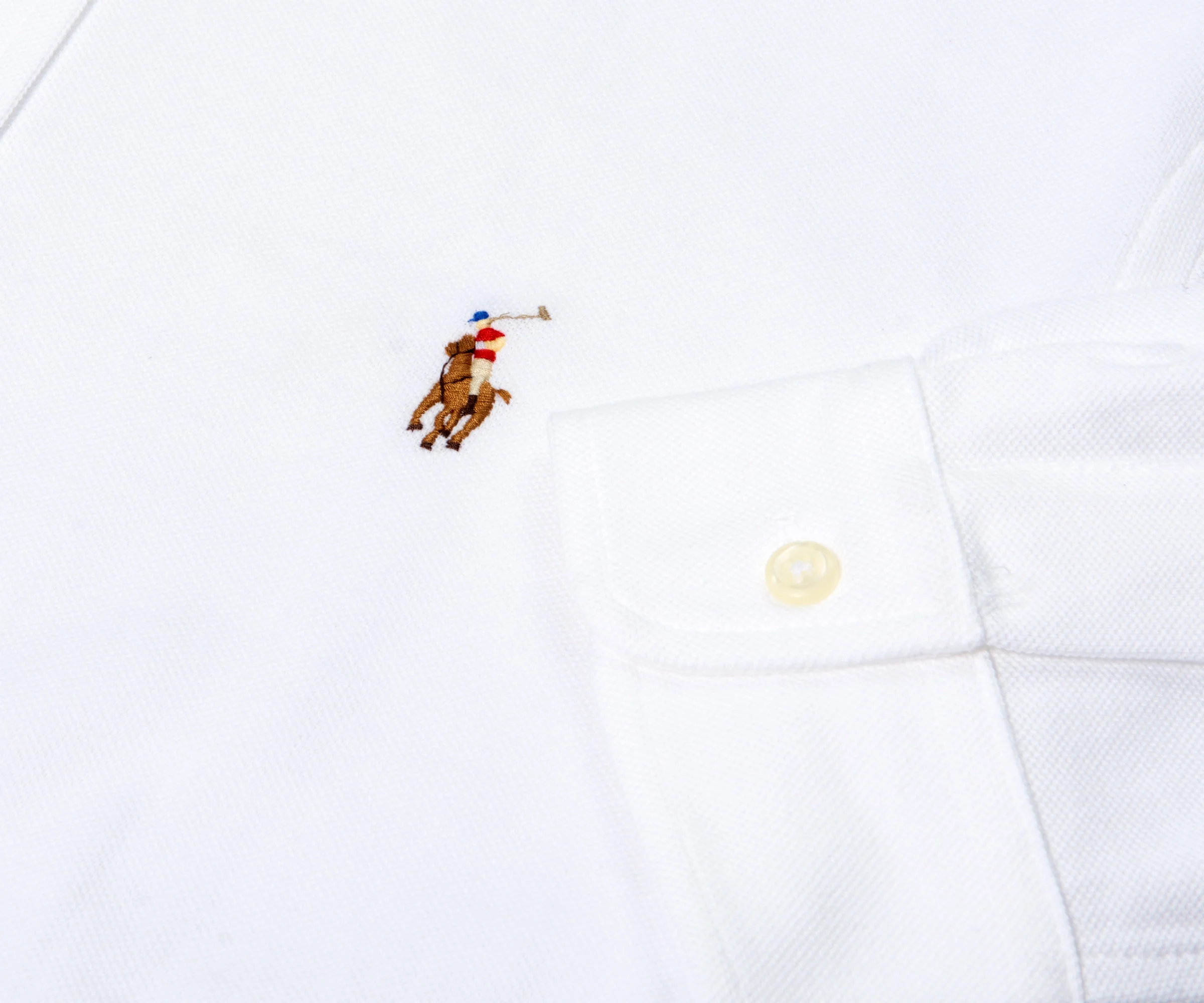 Ralph Lauren Buttoned Sport Shirt White - Image 3