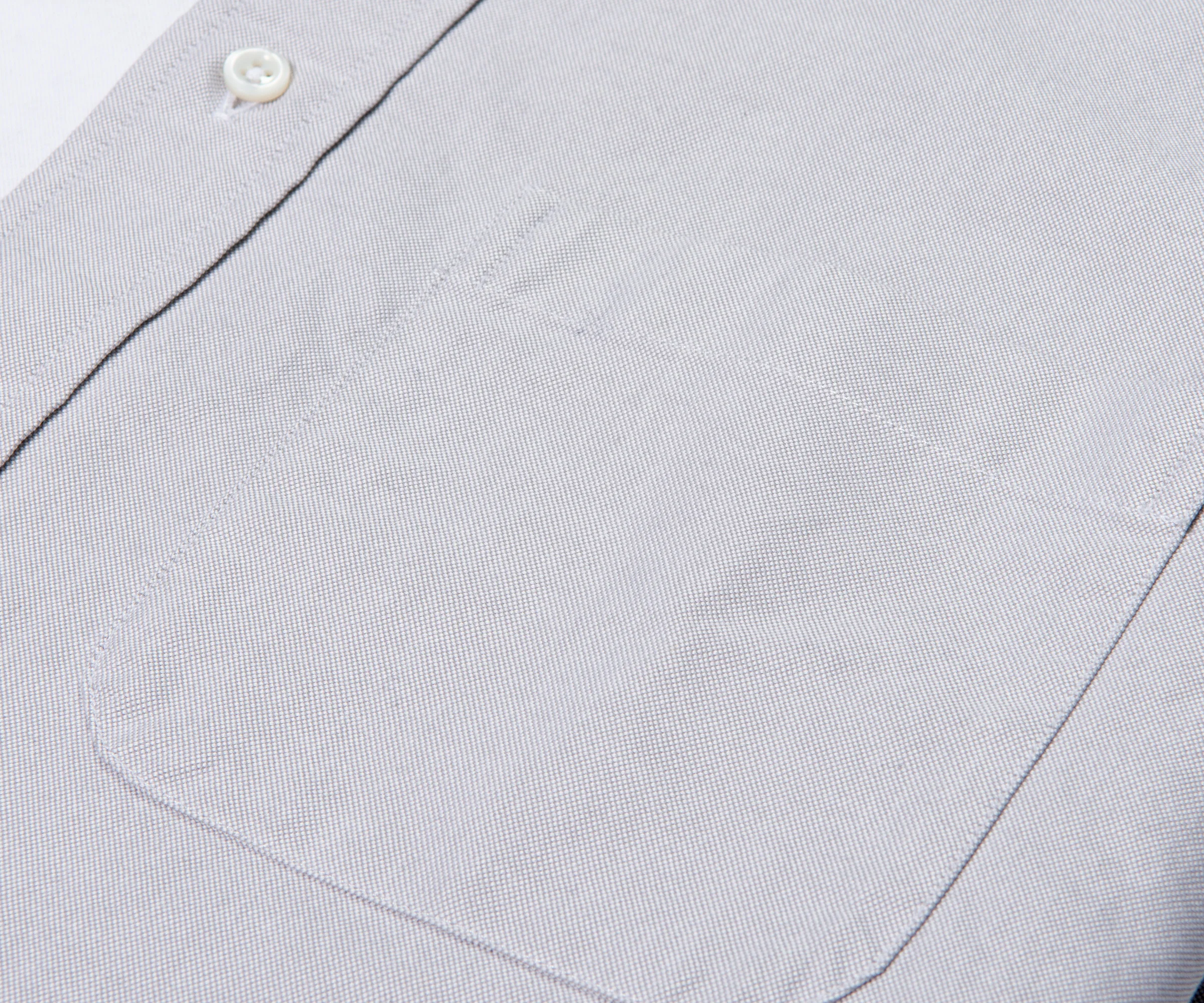 Thom Browne Oxford Split Shirt Grey/White - Image 5