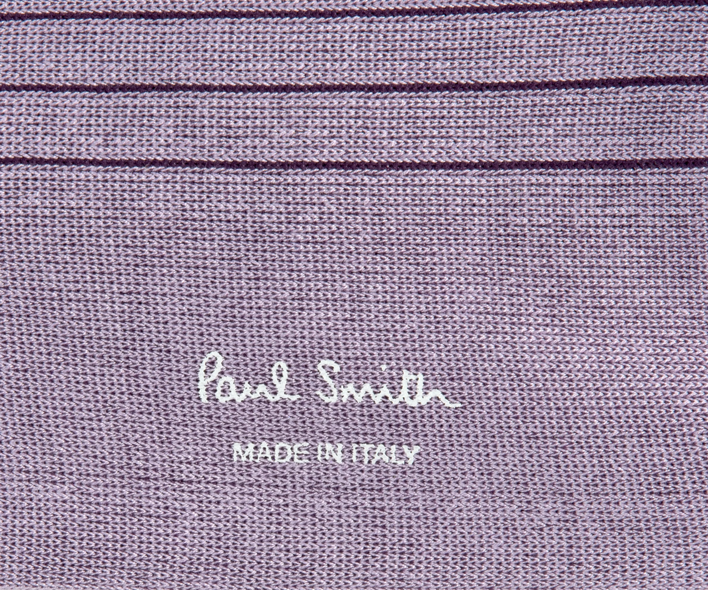 Paul Smith Shadow Ribbed Socks Purple - Image 2