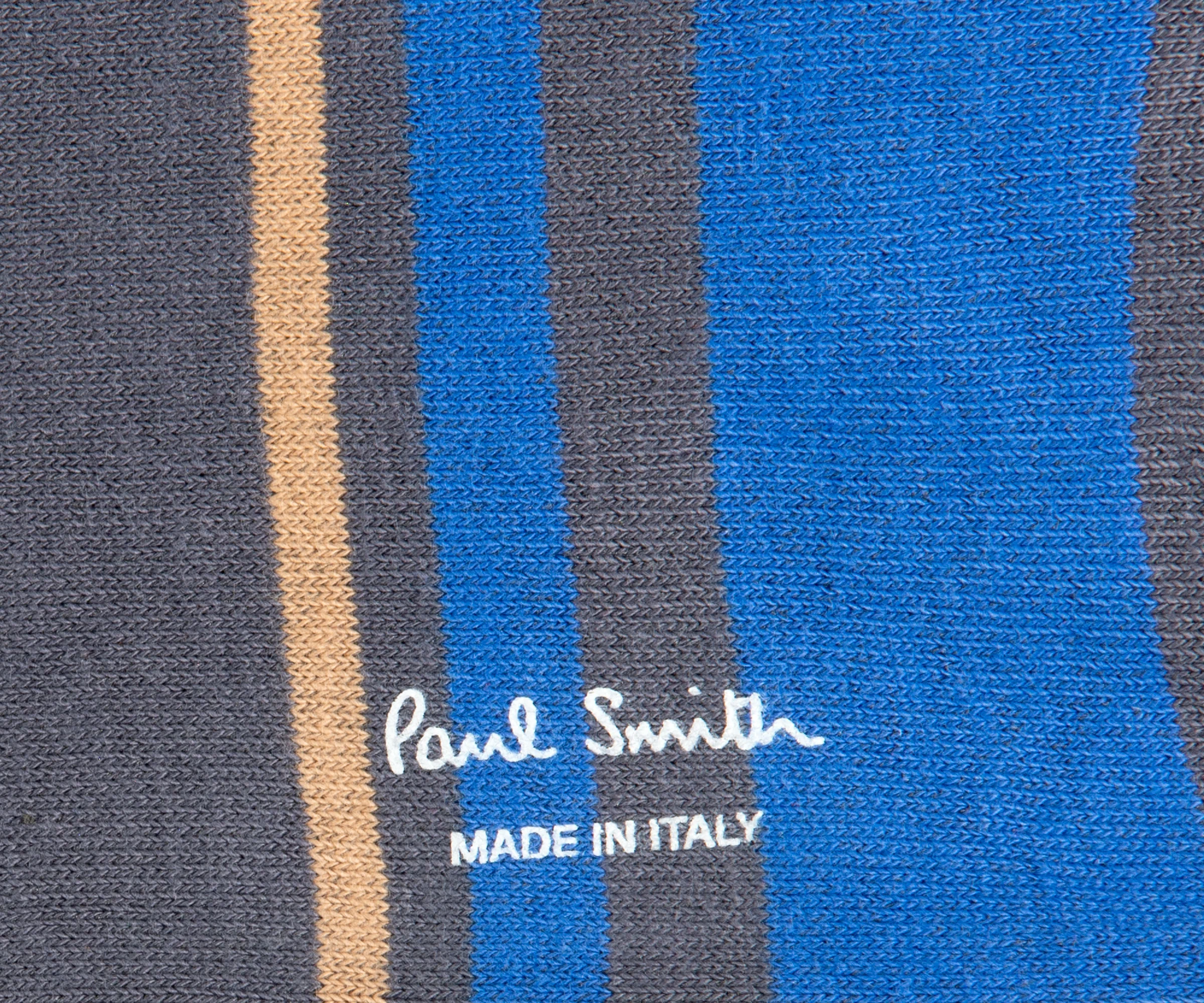 Paul Smith Hendrick Striped Sock Grey/Multi - Image 2