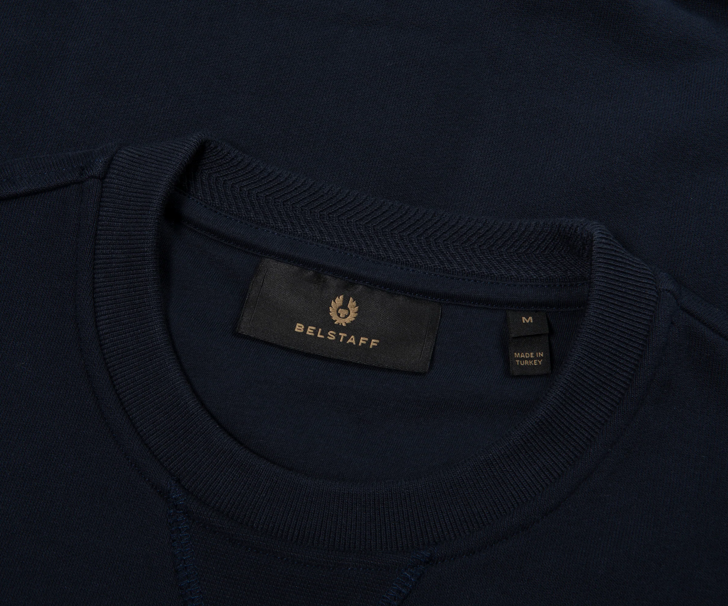 Belstaff Classic Crew Neck Sweatshirt Dark Ink - Image 2