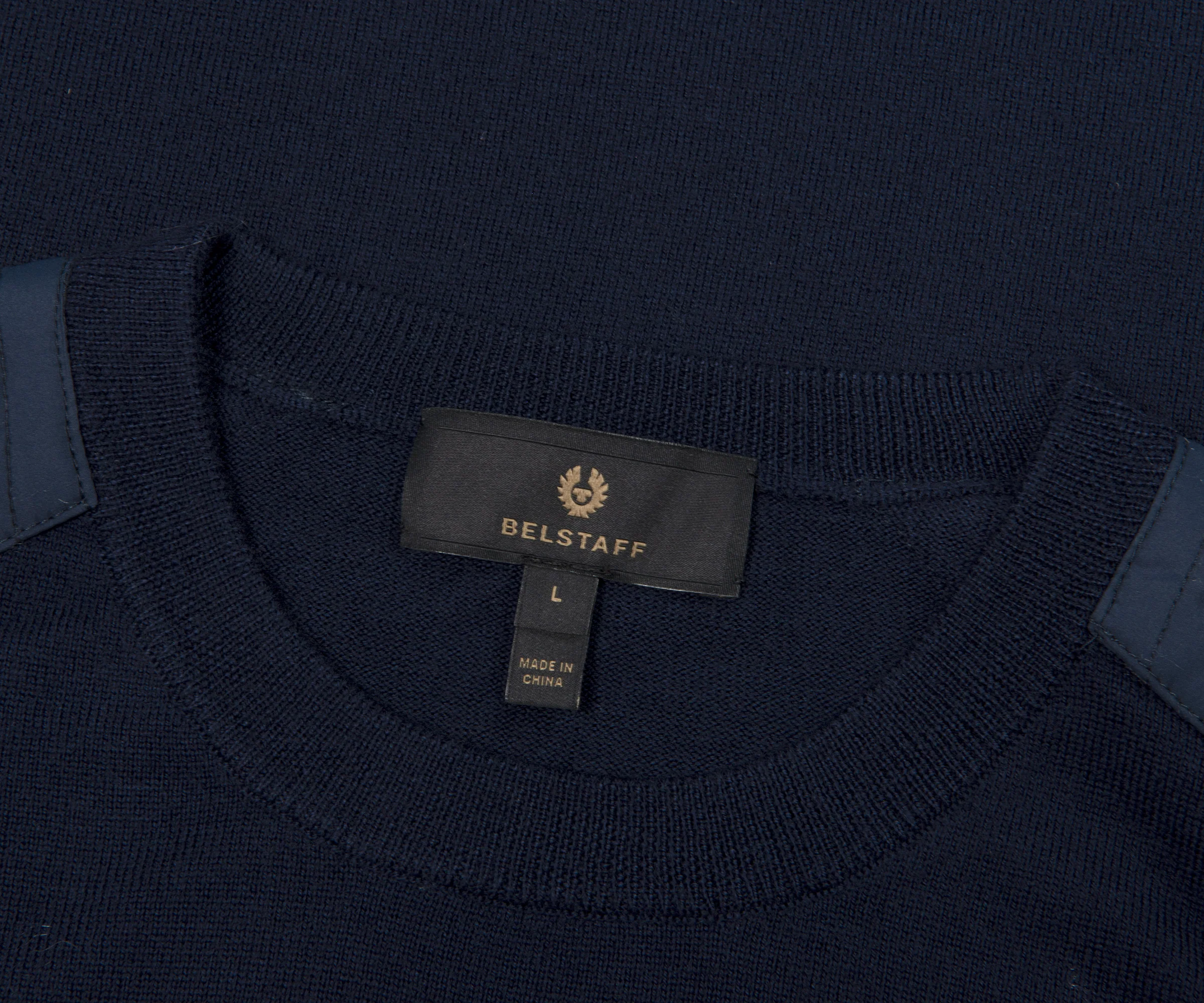 Belstaff  Kerrigan Crewneck Knit Washed Navy - Image 3