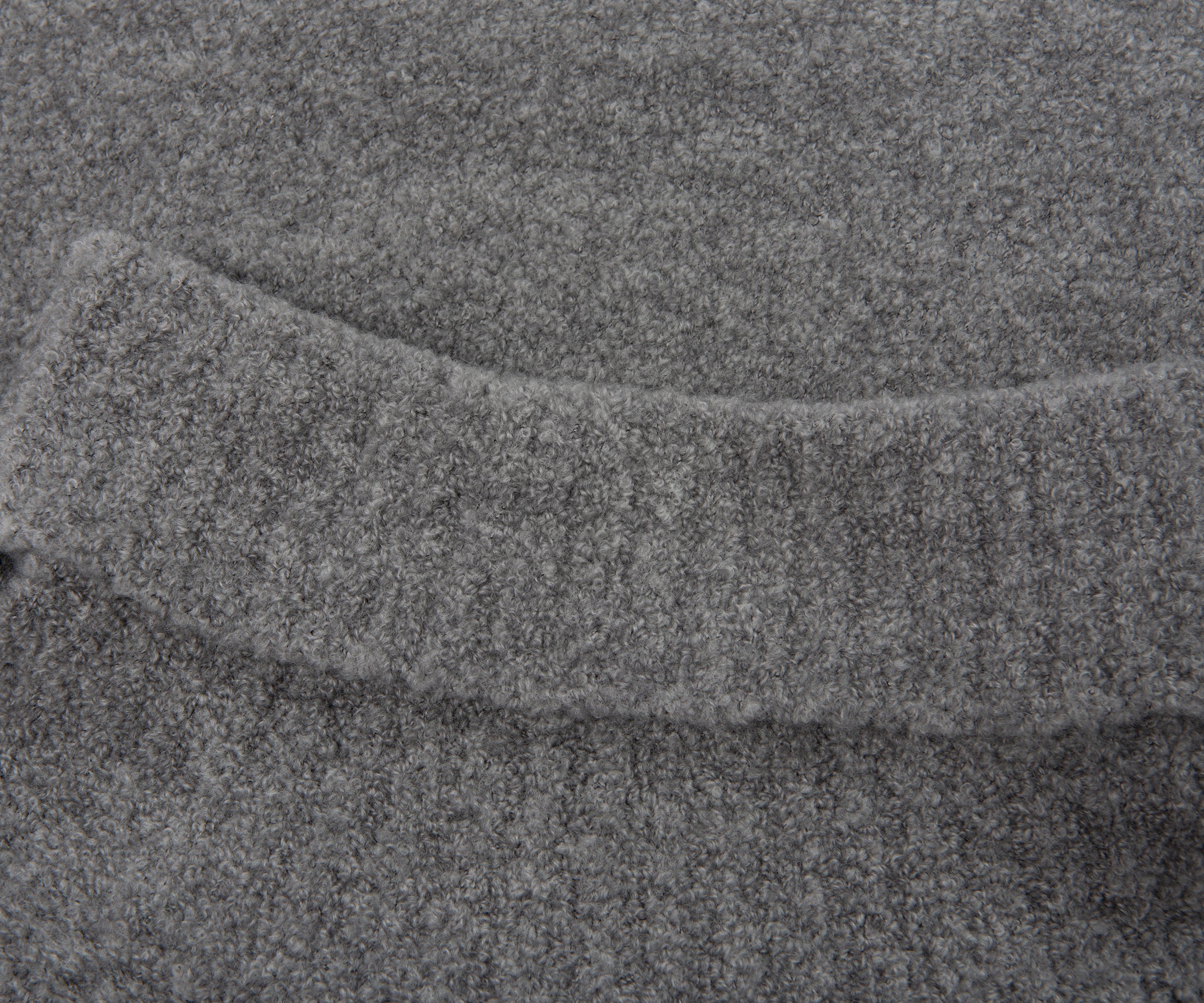 Canali Boucle Roll Neck Mid Grey - Image 2
