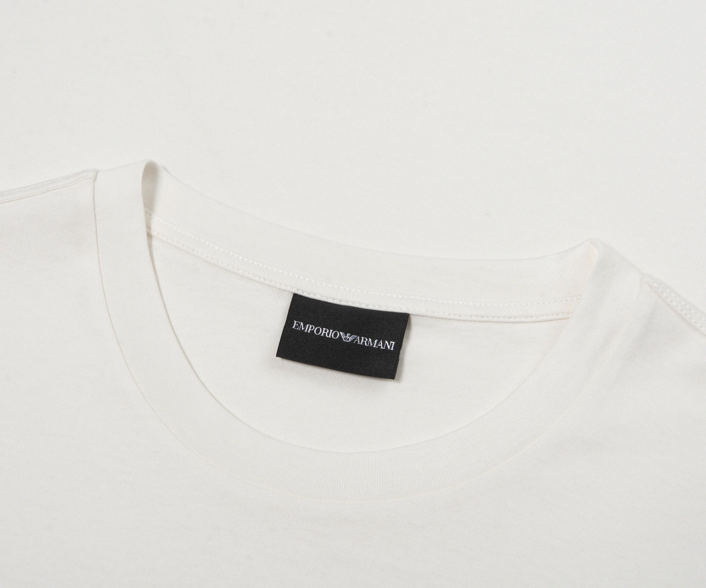 Emporio Armani Armani Signature Logo T-Shirt White - Image 2