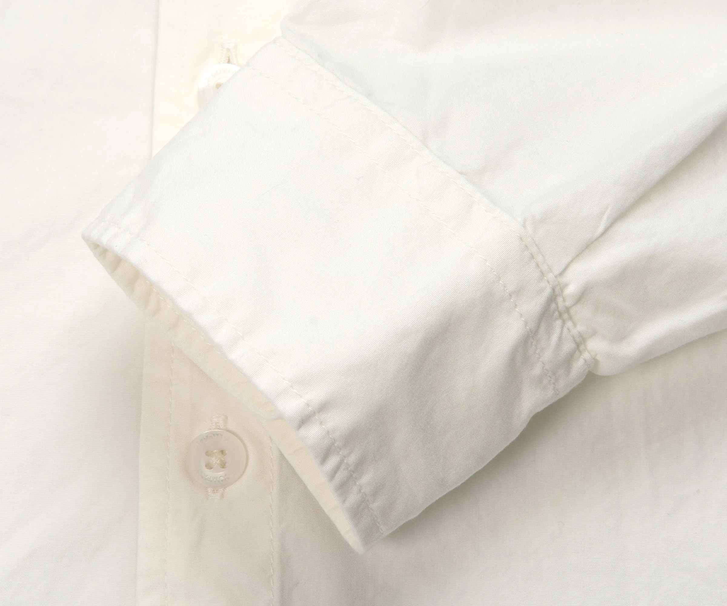 C.P. Company LS Poplin Shirt Off White - Image 4