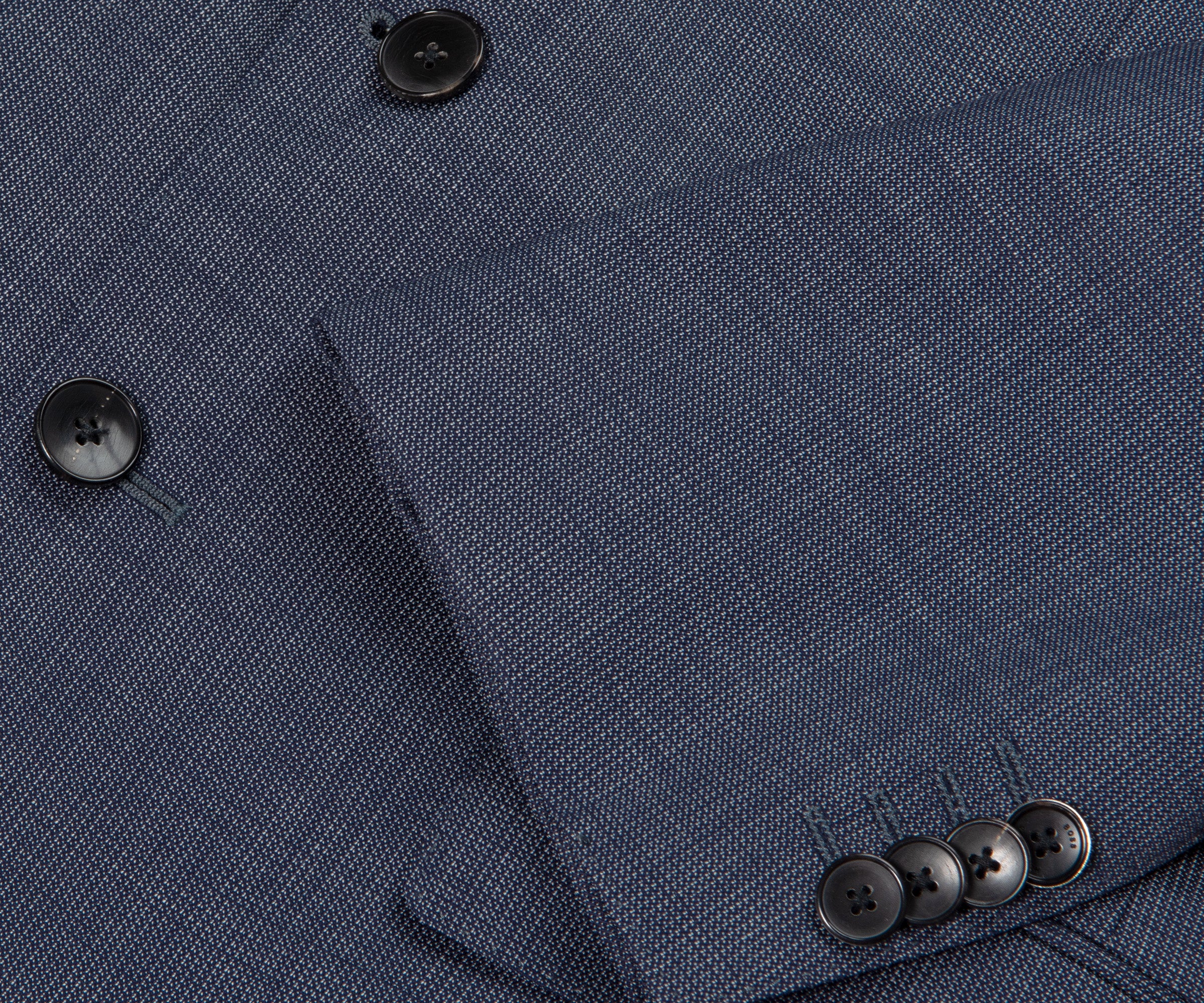 HUGO BOSS Genius5 Salt & Pepper Suit Navy - Image 4