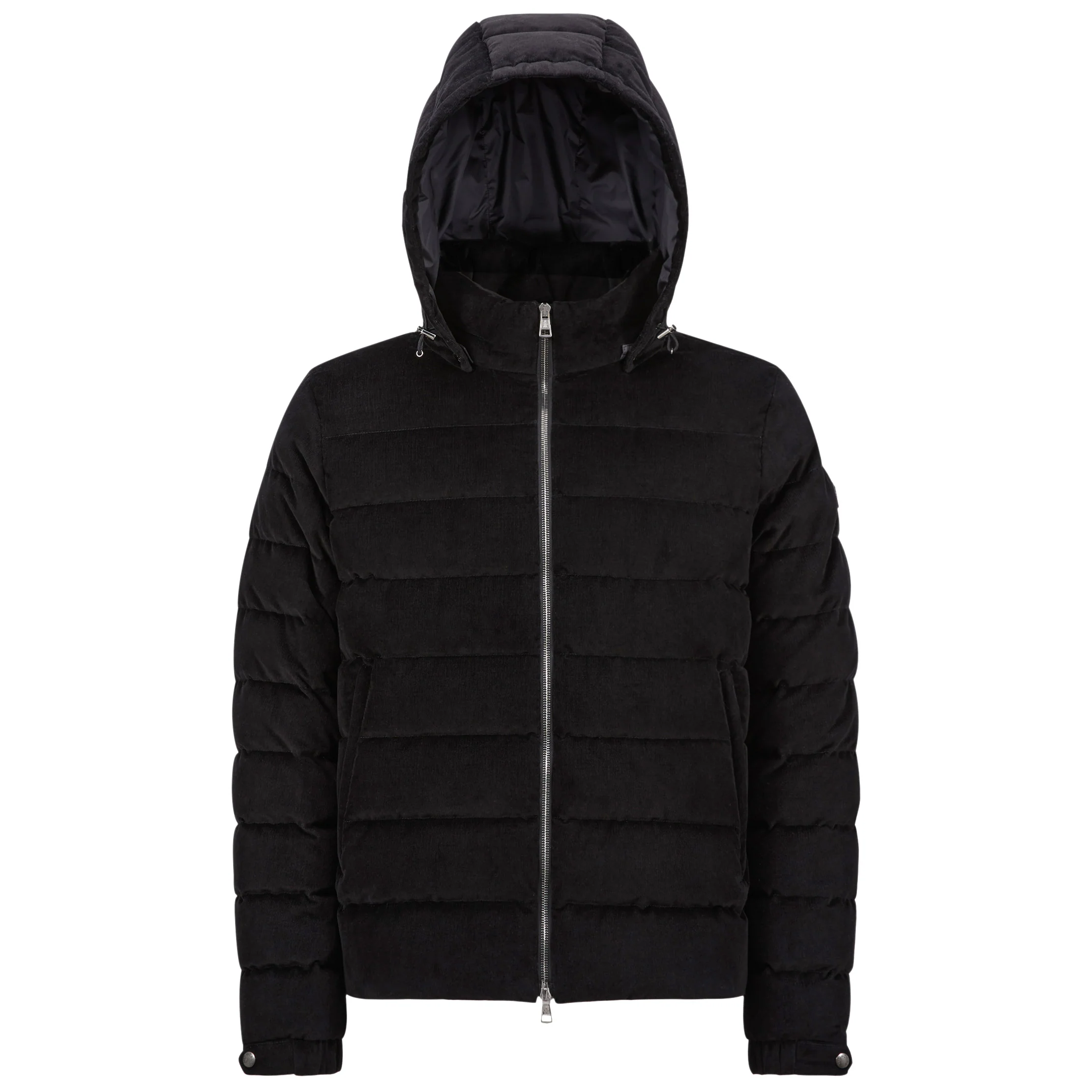 Moncler Chionea Corduroy Down Jacket Black
