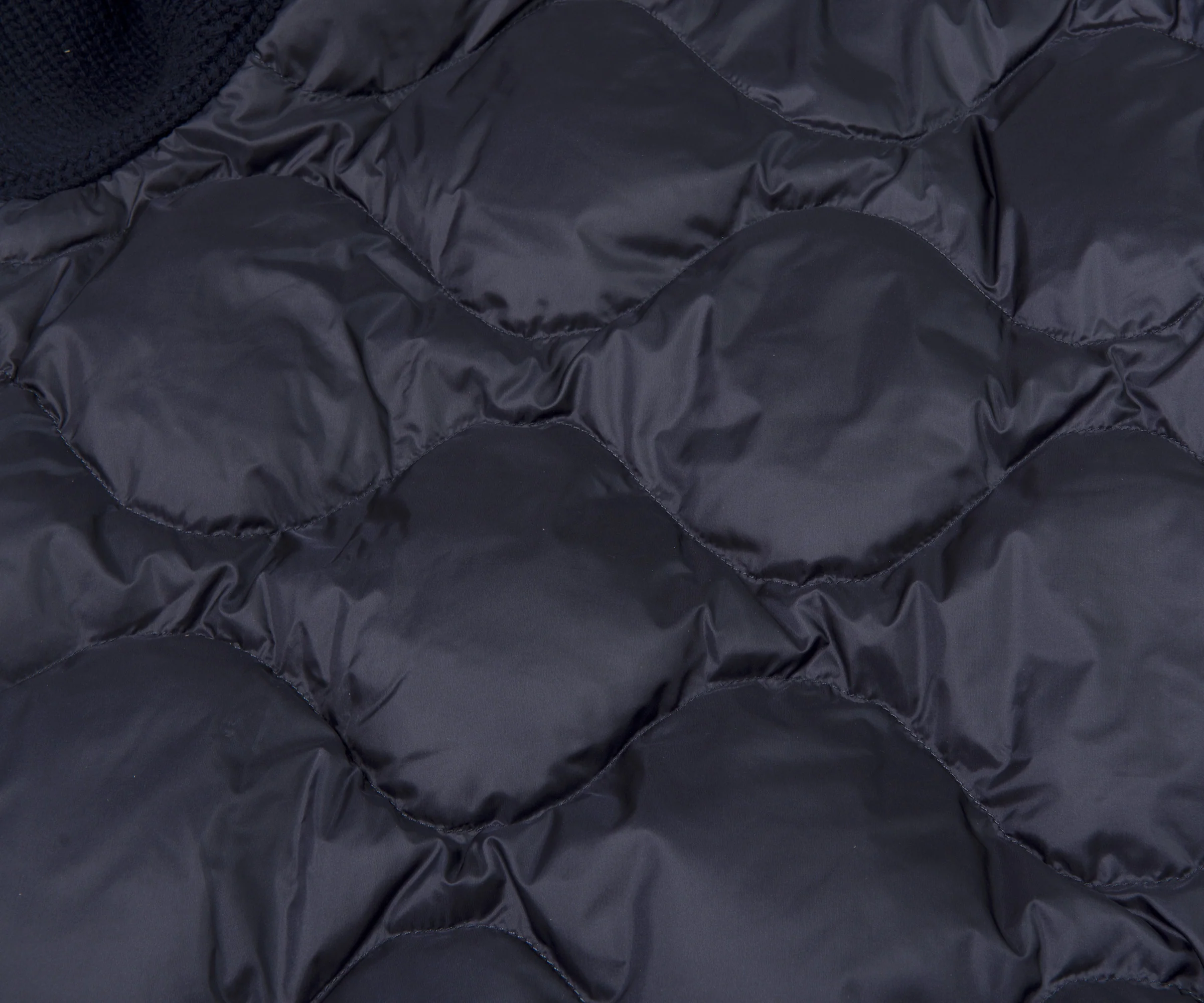 Moncler Back Quilted Zip Up Cardigan Navy - Image 6