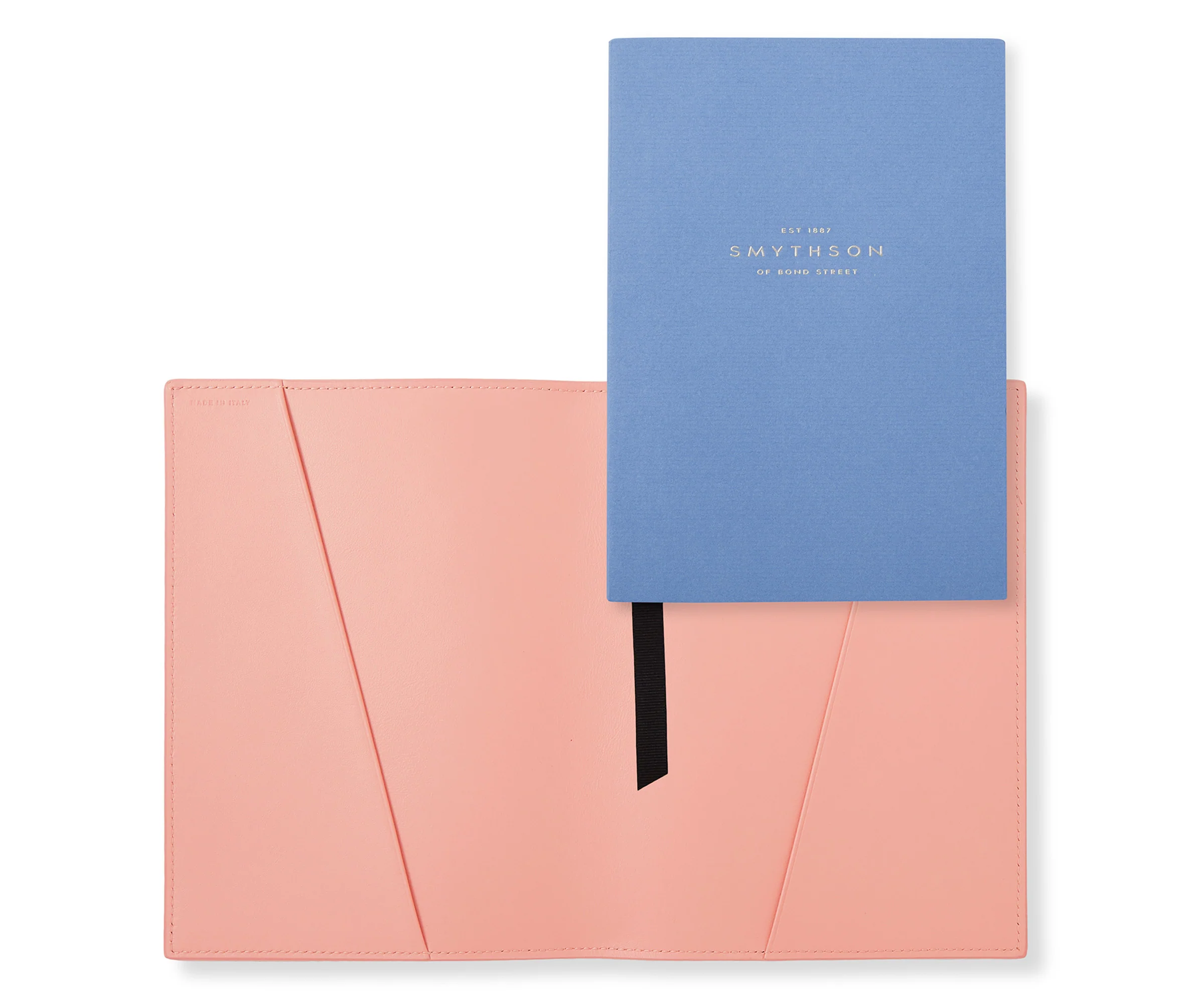 Smythson Evergreen Refillable Notebook Pink - Image 5