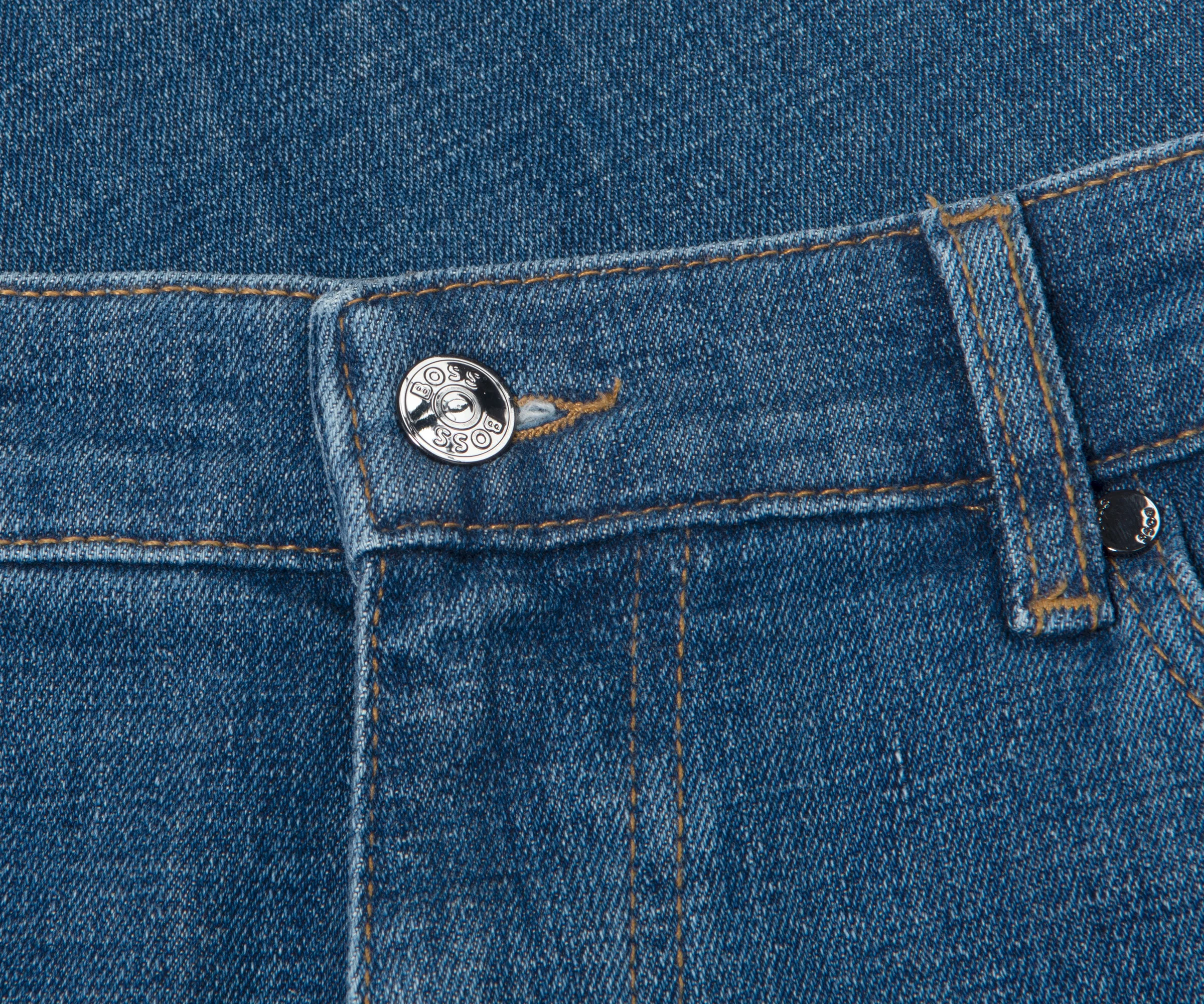 BOSS Maine Soft cotton Regular Jeans Light Blue - Image 2