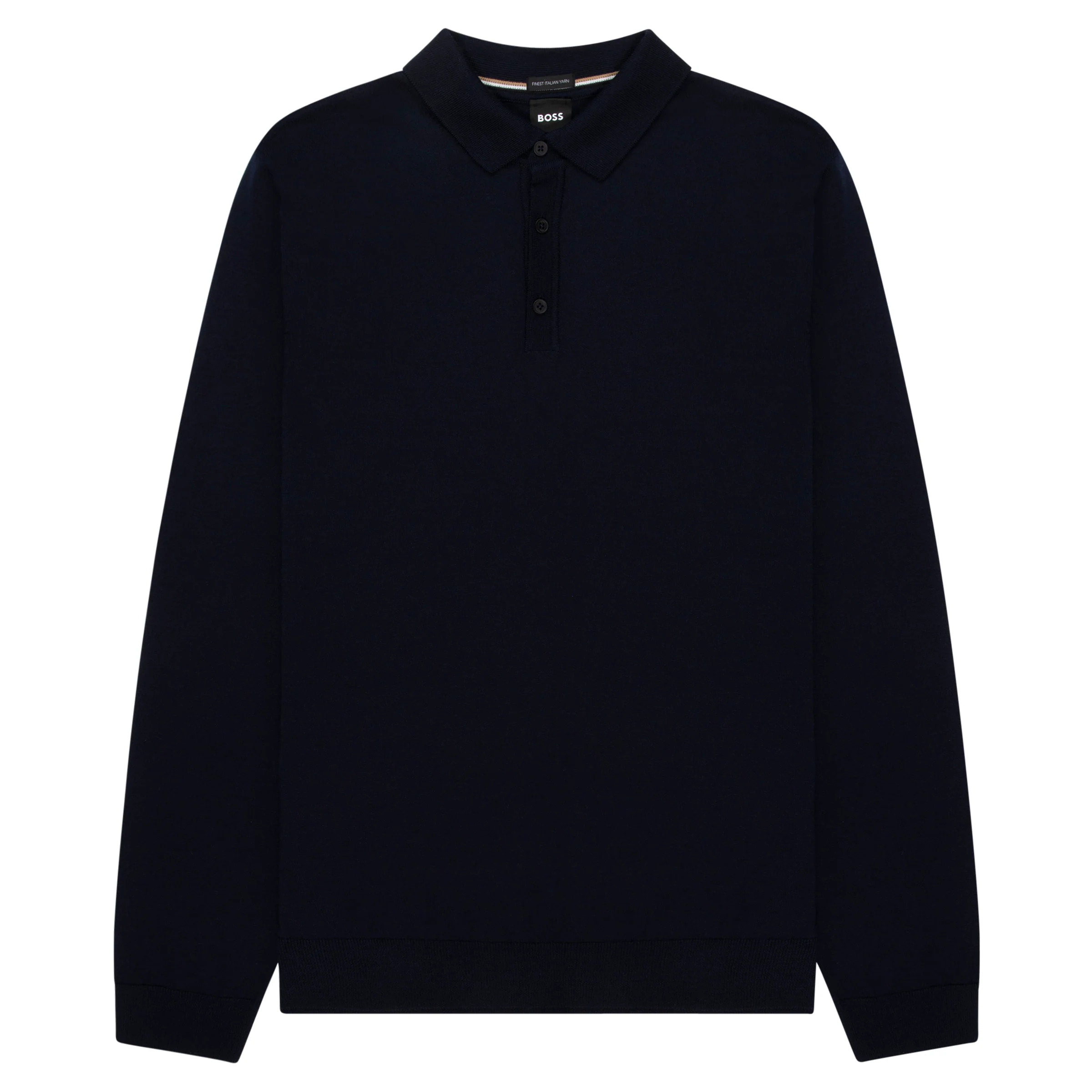 BOSS Lancione LS Wool Polo Navy