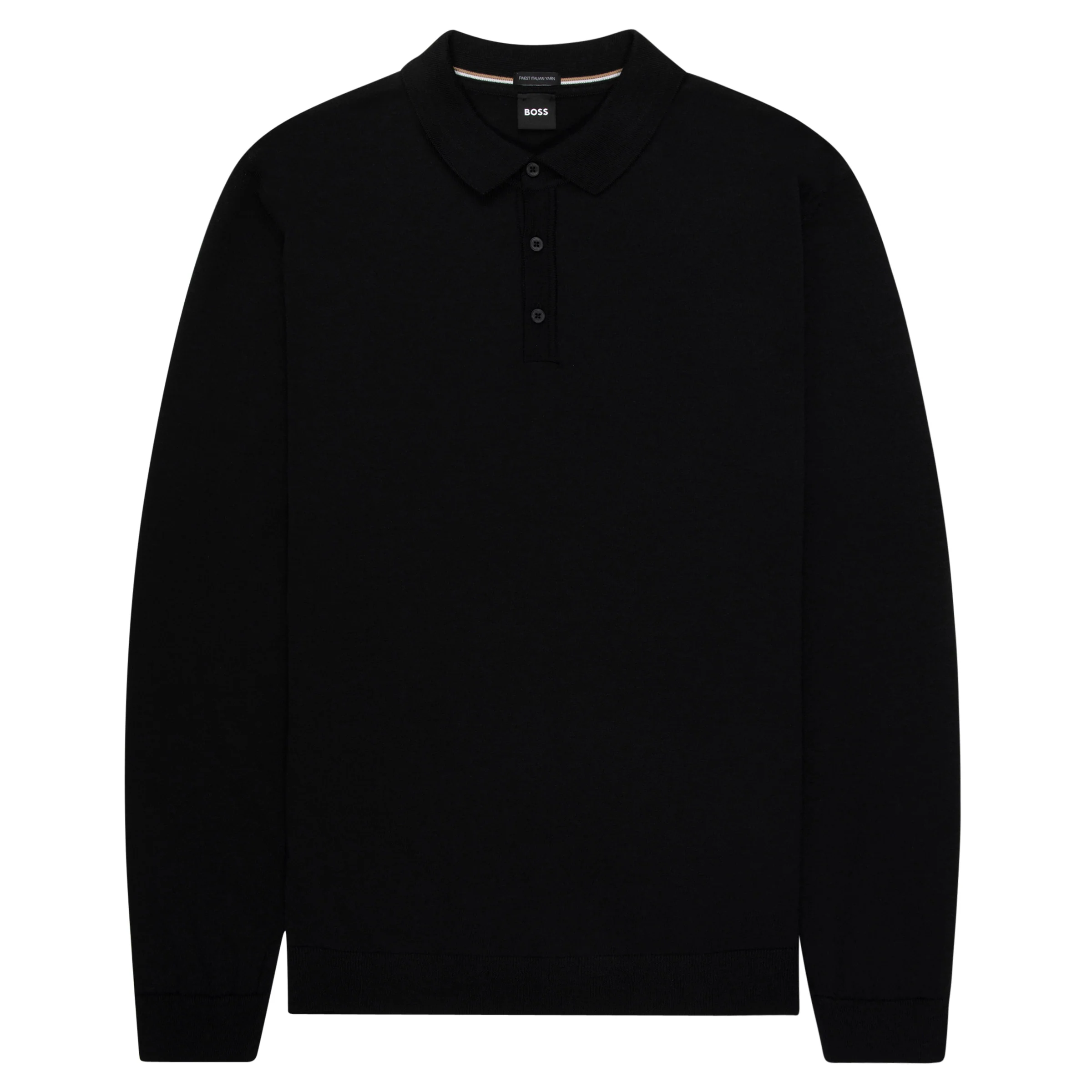 BOSS Lancione LS Wool Polo Black