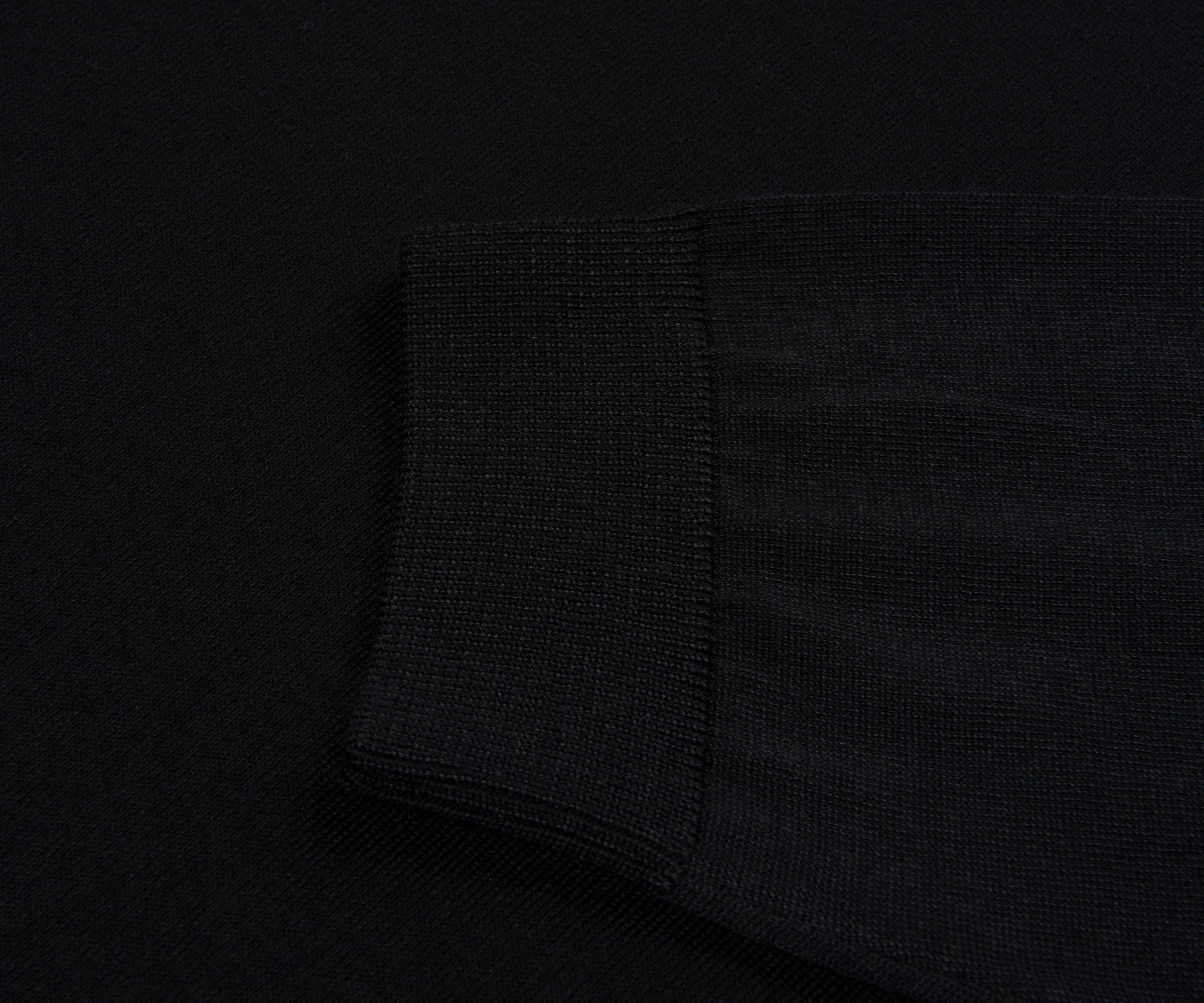 BOSS Lancione LS Wool Polo Black - Image 4