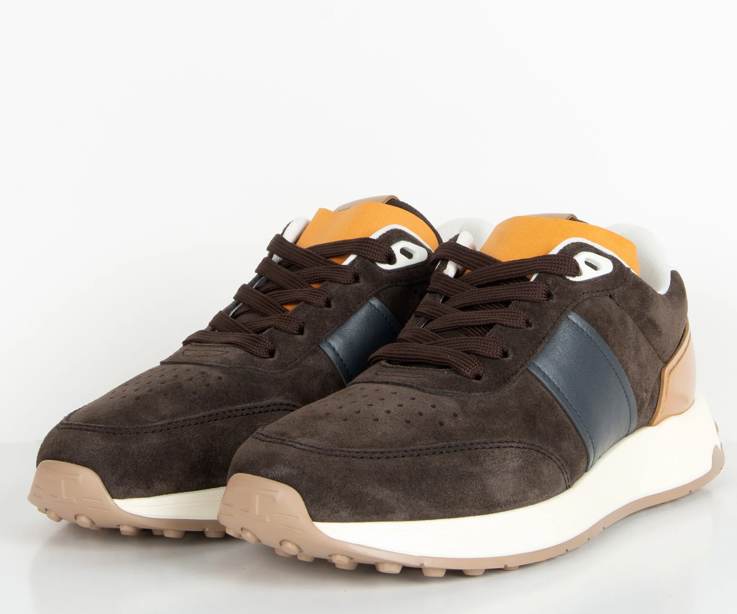 Tods Suede Runners Trainer Brown - Image 4