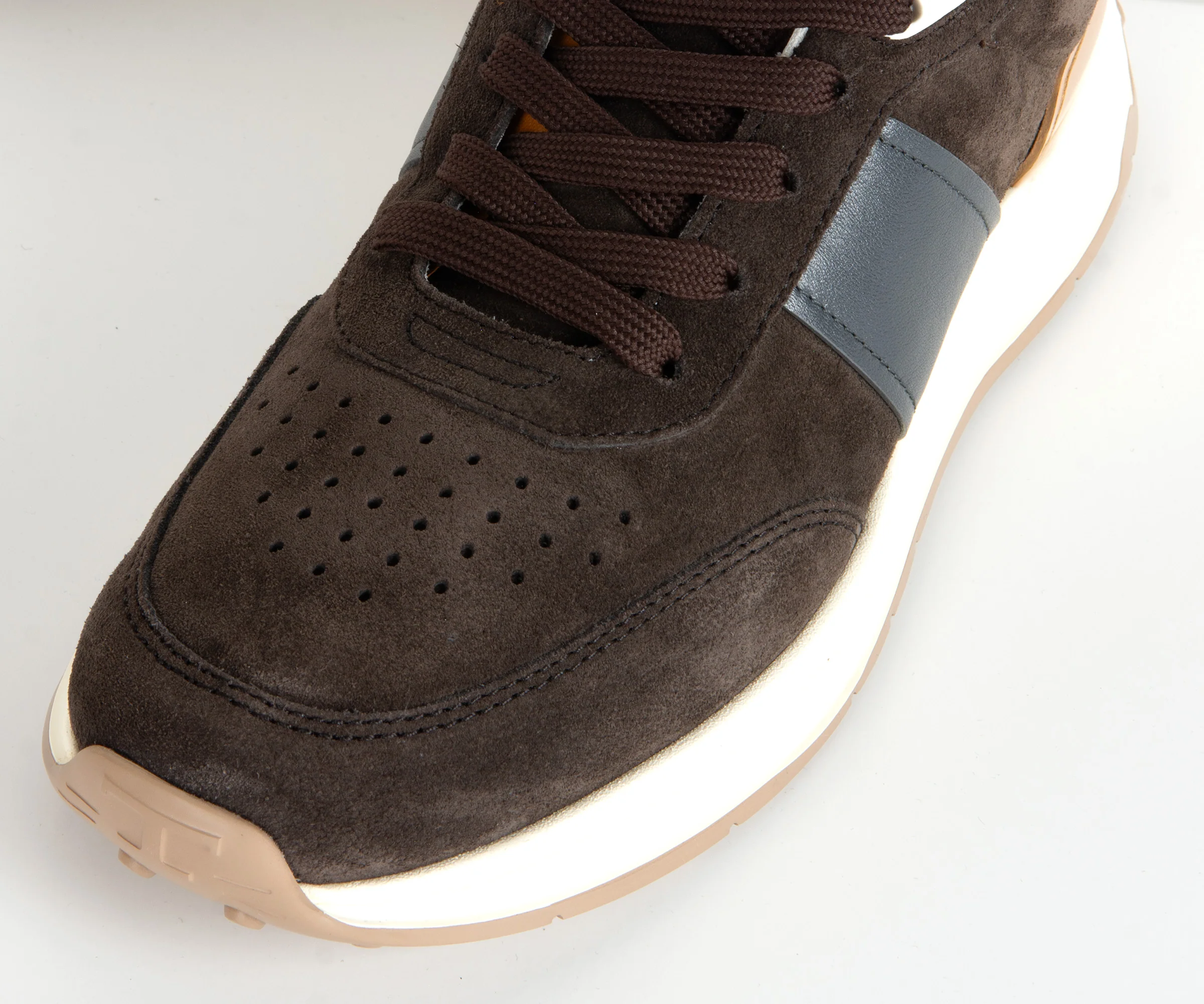 Tods Suede Runners Trainer Brown - Image 5