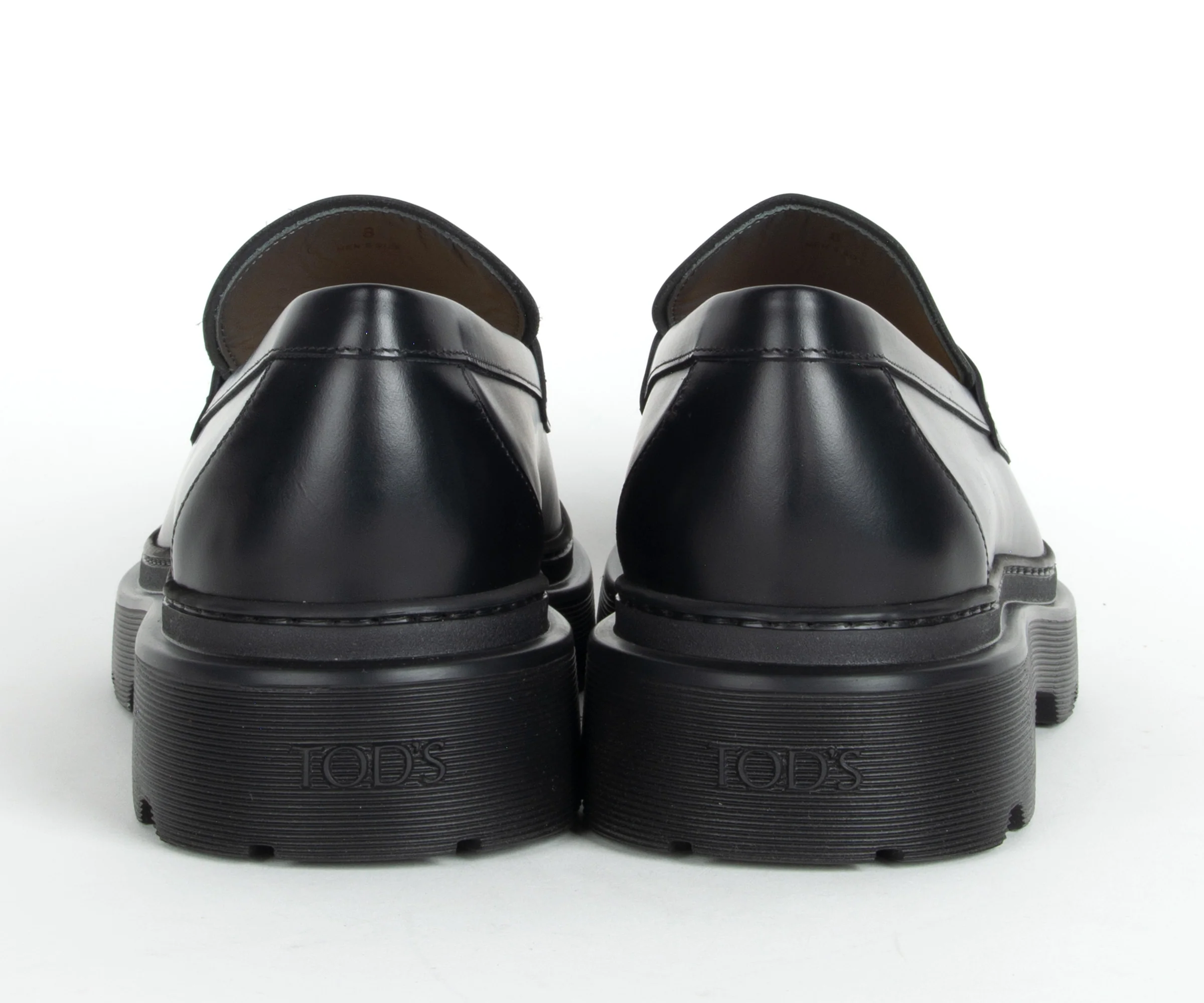 Tods Mocassino Classic Chunky Loafer Black - Image 6
