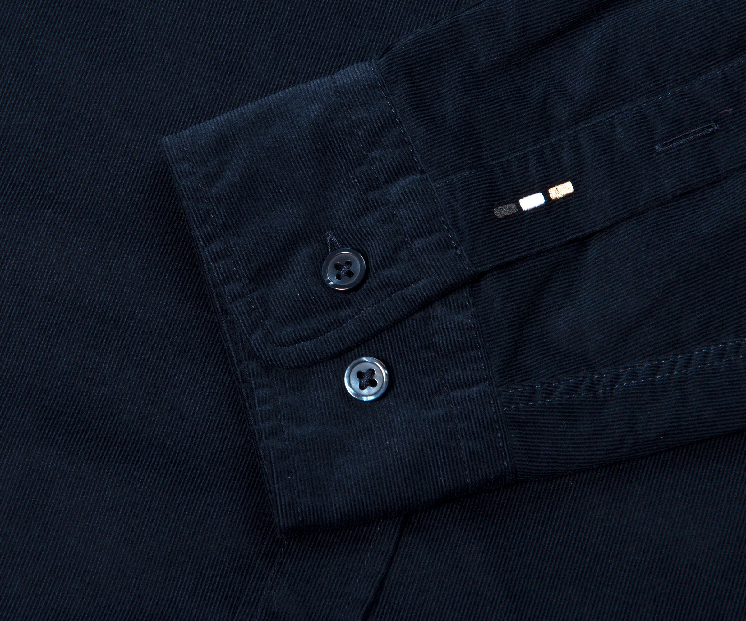 BOSS C-Liam Fine Cord LS Shirt Navy - Image 3