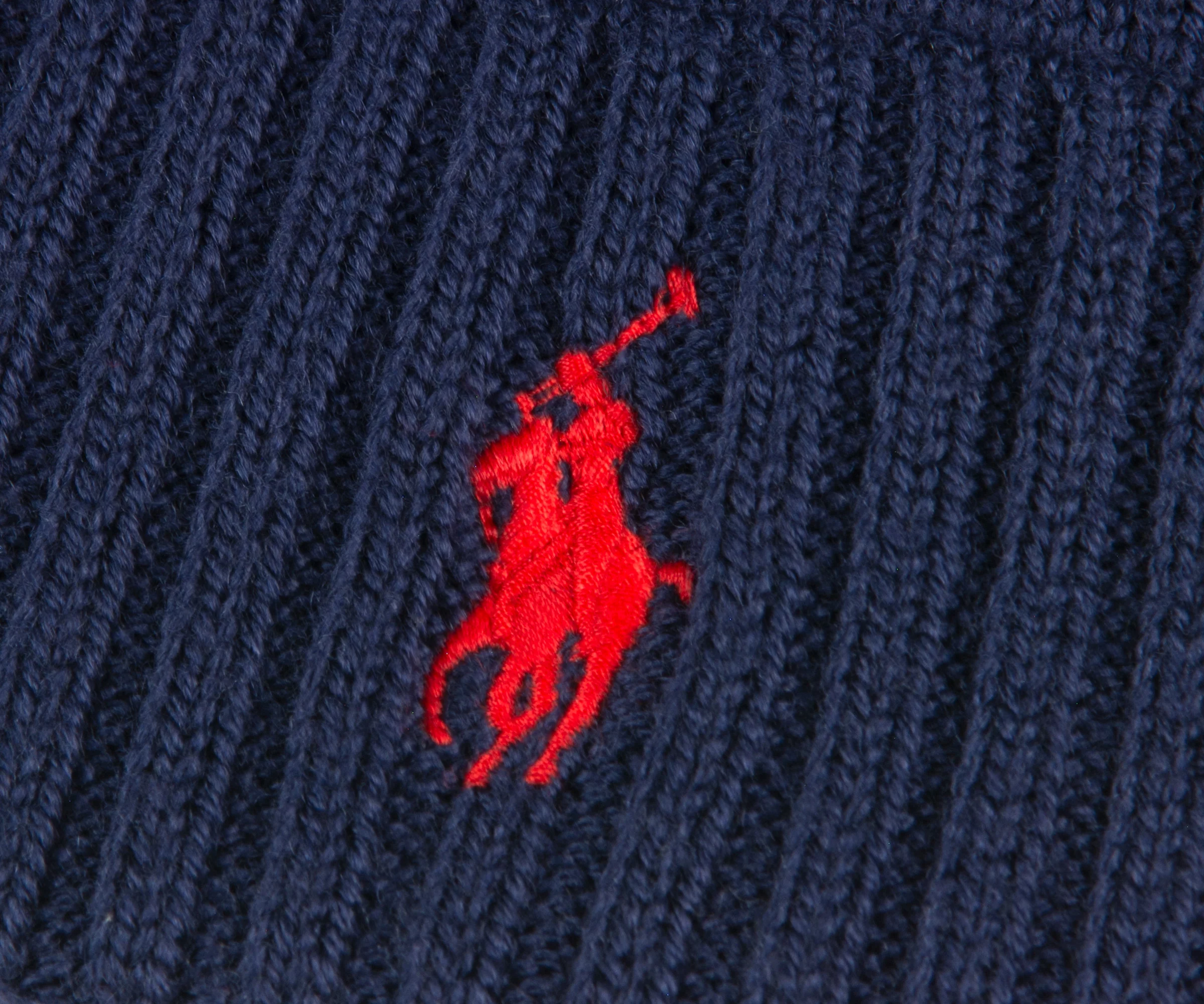 Polo Ralph Lauren Signature Pony Wool Beanie Navy - Image 2