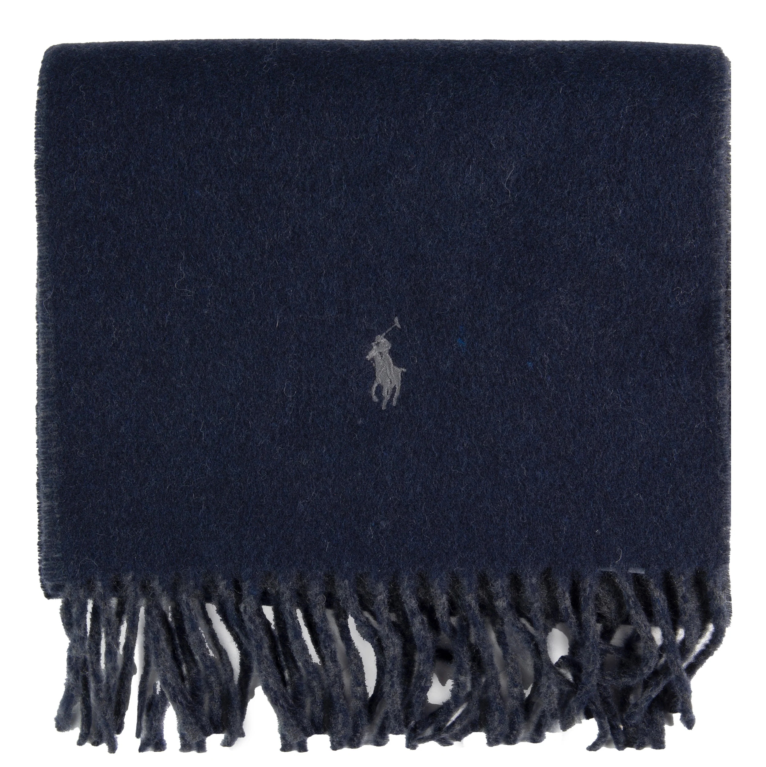 Polo Ralph Lauren Reversible Wool-Blend Scarf Navy/Charcoal