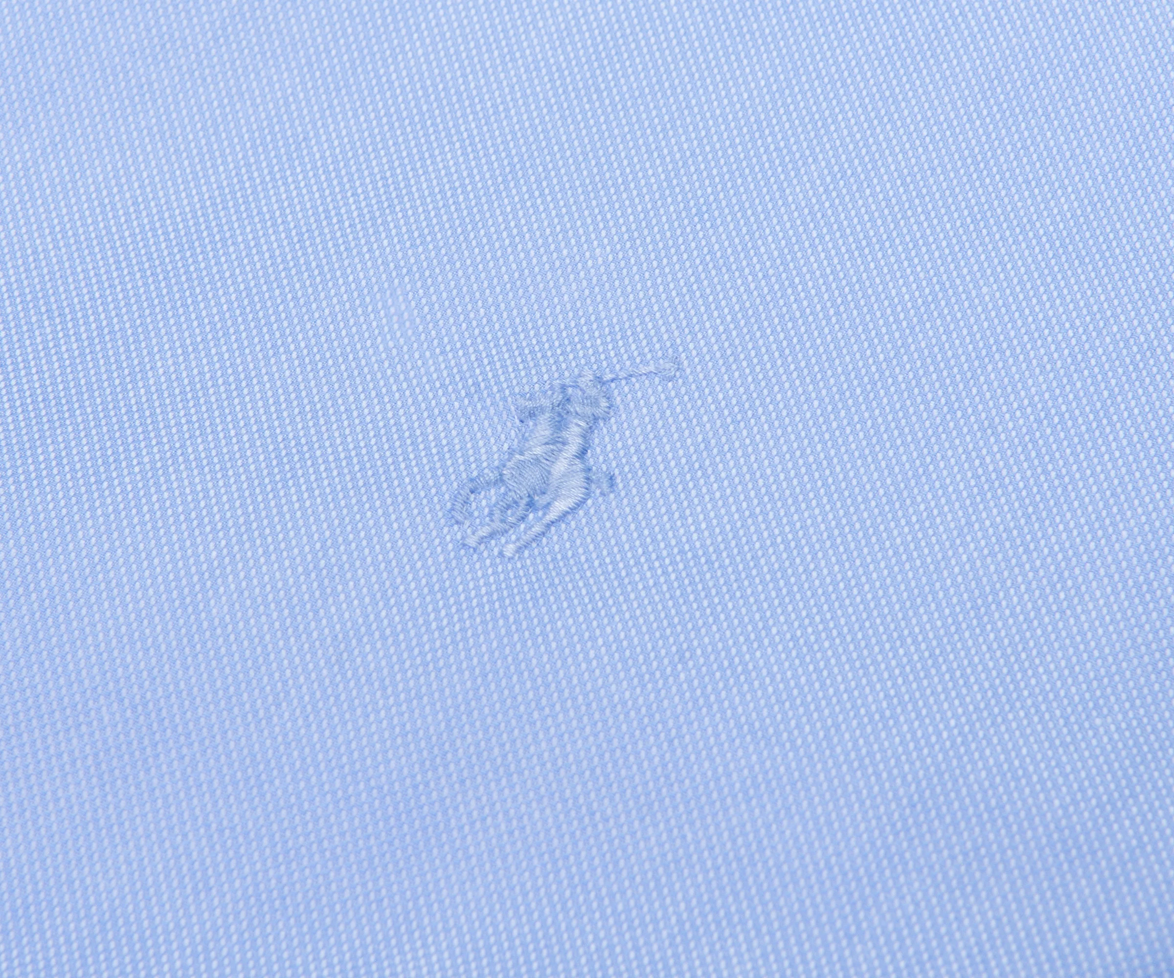 Ralph Lauren Regent Slim Fit Textured Shirt Blue - Image 2