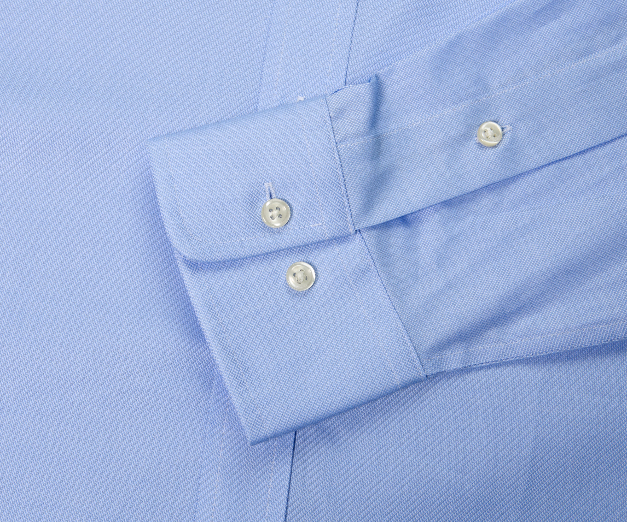 Ralph Lauren Regent Slim Fit Textured Shirt Blue - Image 3