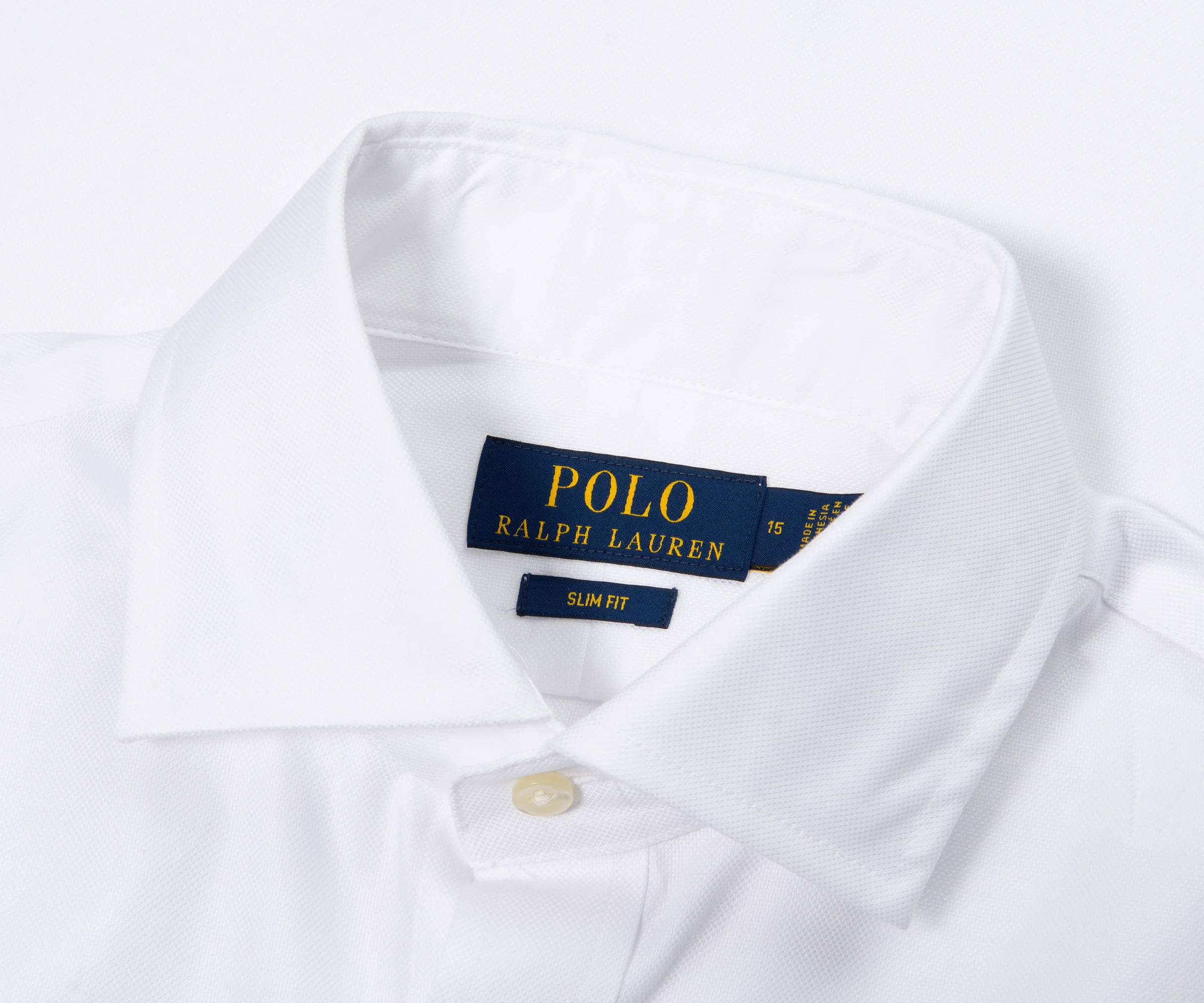 Ralph Lauren Regent Slim Fit Textured Shirt White - Image 4