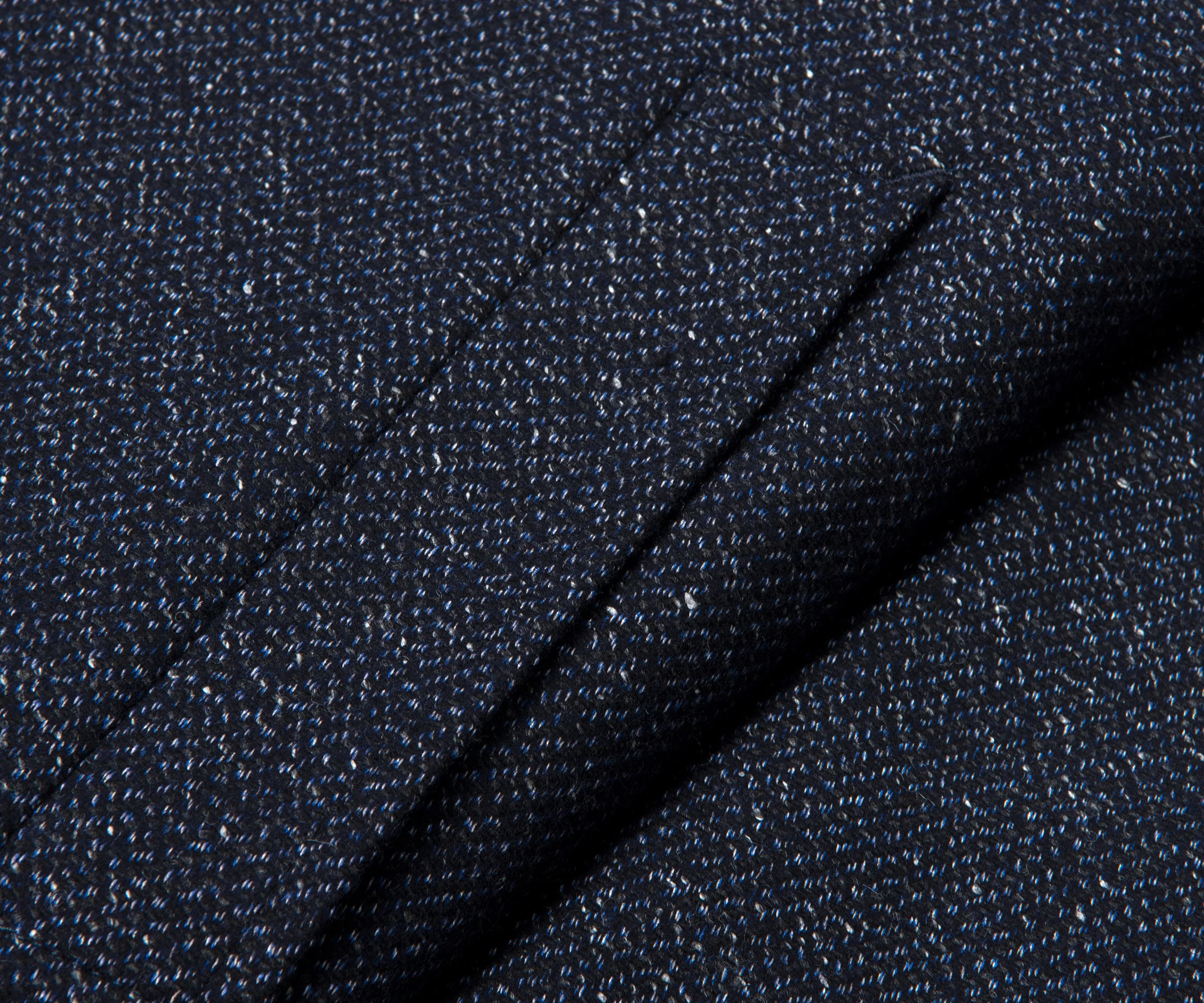 BOSS H-Hyde-Bib Overcoat Navy - Image 4