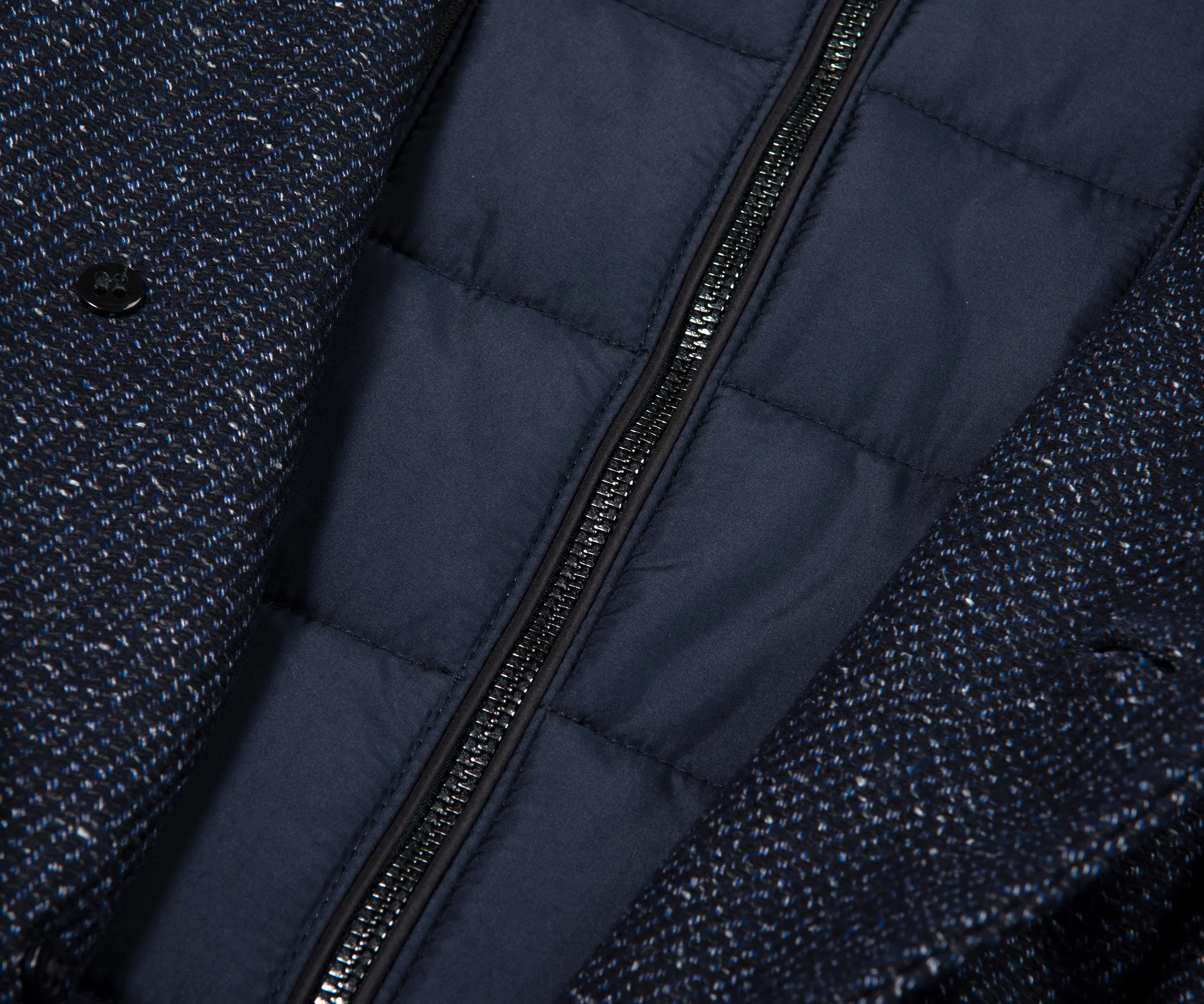 BOSS H-Hyde-Bib Overcoat Navy - Image 6