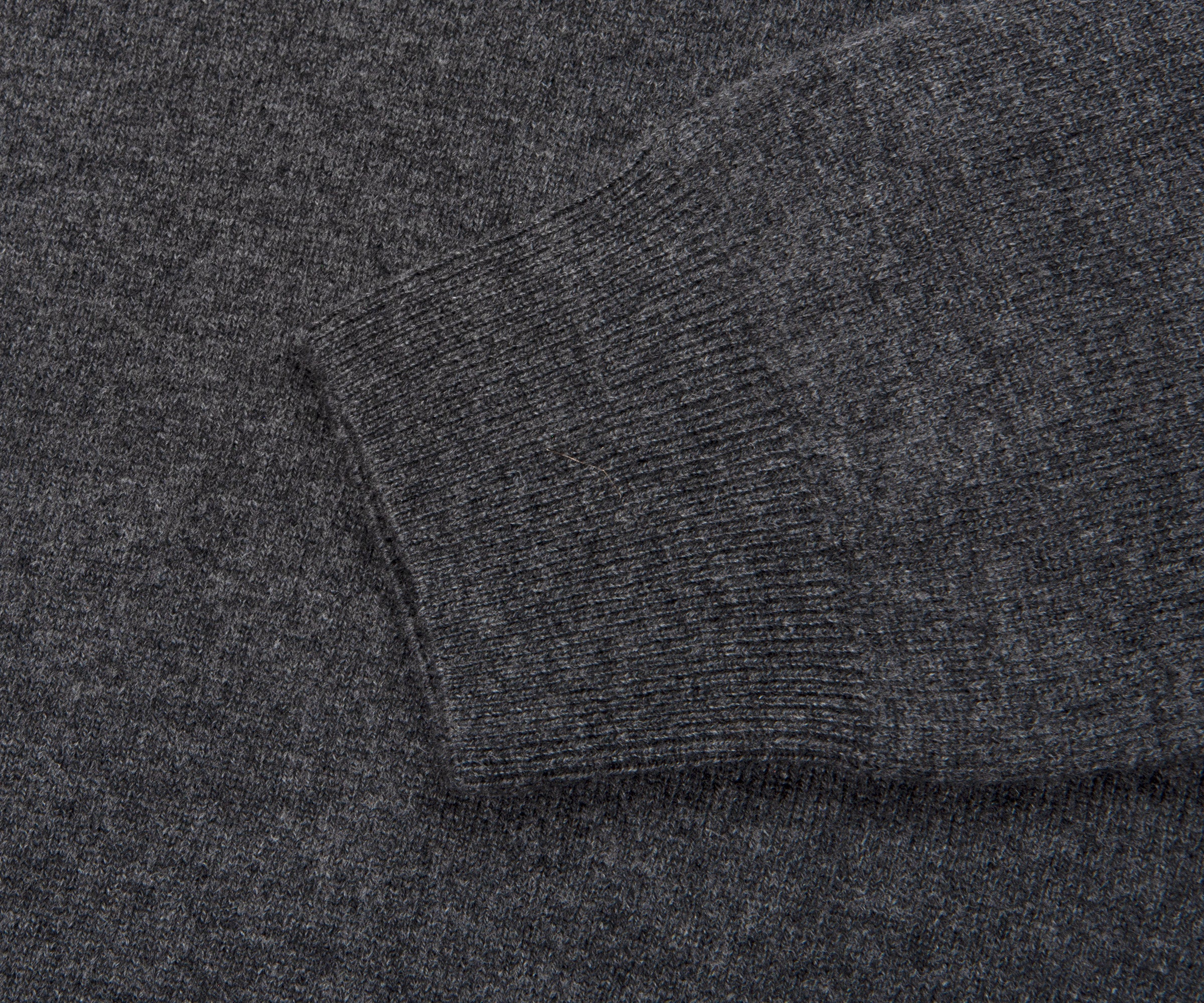 Ralph Lauren Classic Logo 1/4 Zip Knit Dark Charcoal Heather - Image 3