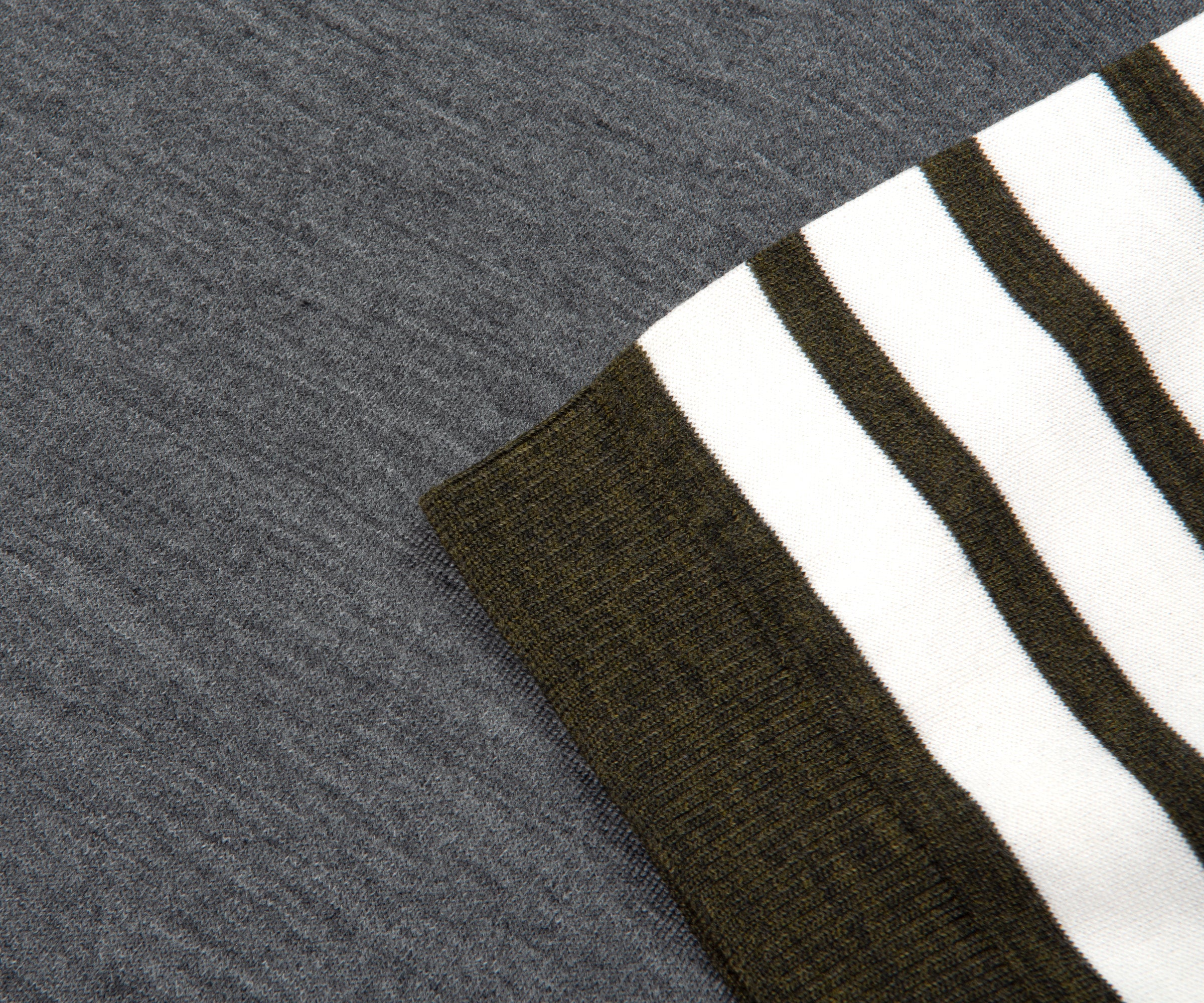 Thom Browne Funmix Fine Merino Wool 4-Bar Relaxed Fit Polo - Image 2