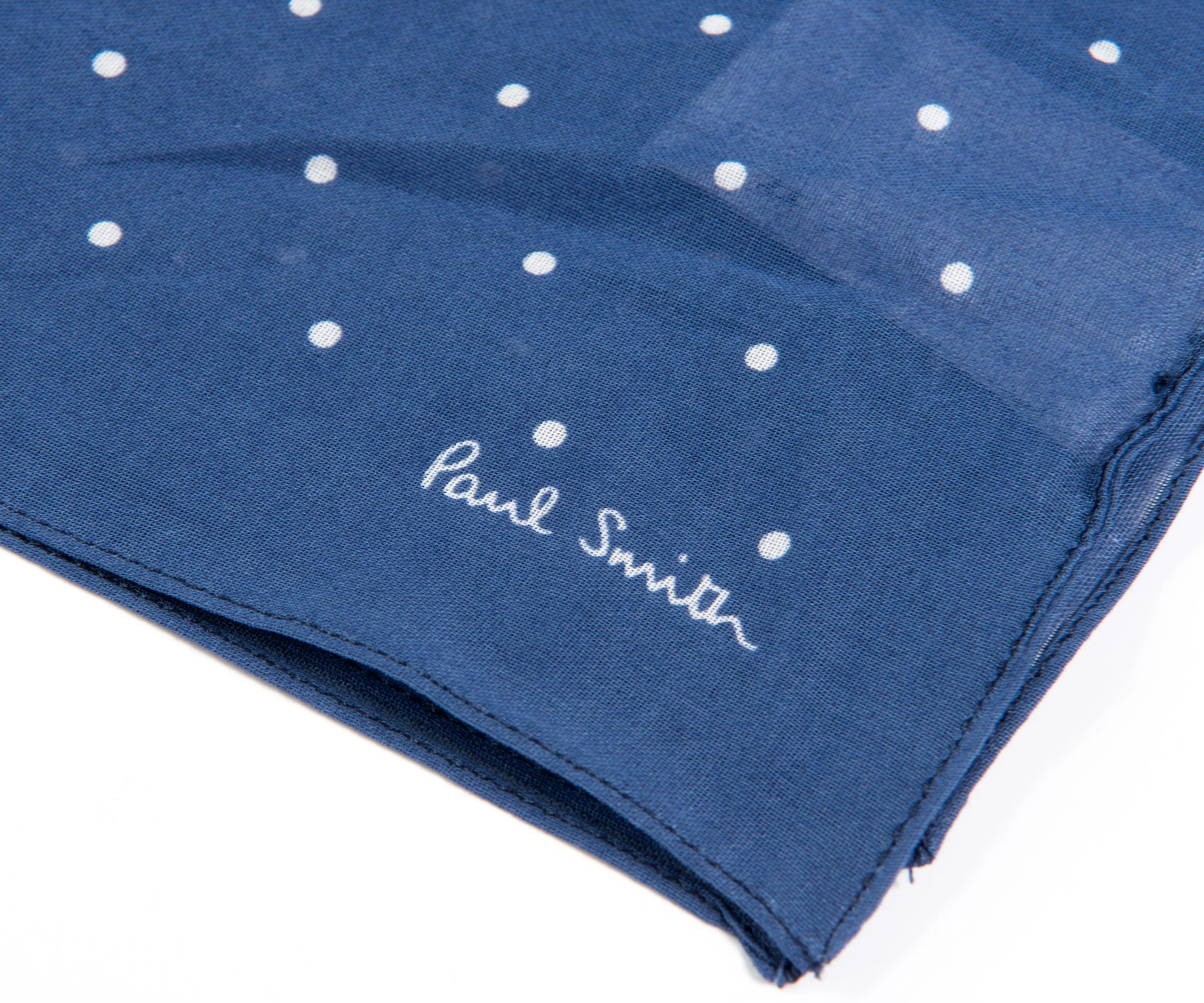 Paul Smith Large Spotted Pocket Square Indigo - Image 2