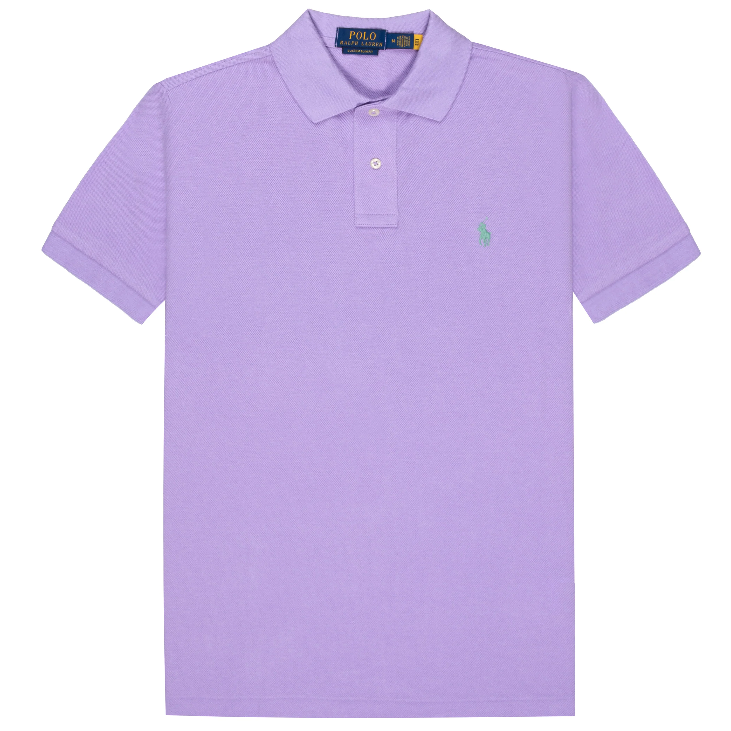 Ralph Lauren Custom Slim Fit Mesh polo Shirt Light Lilac