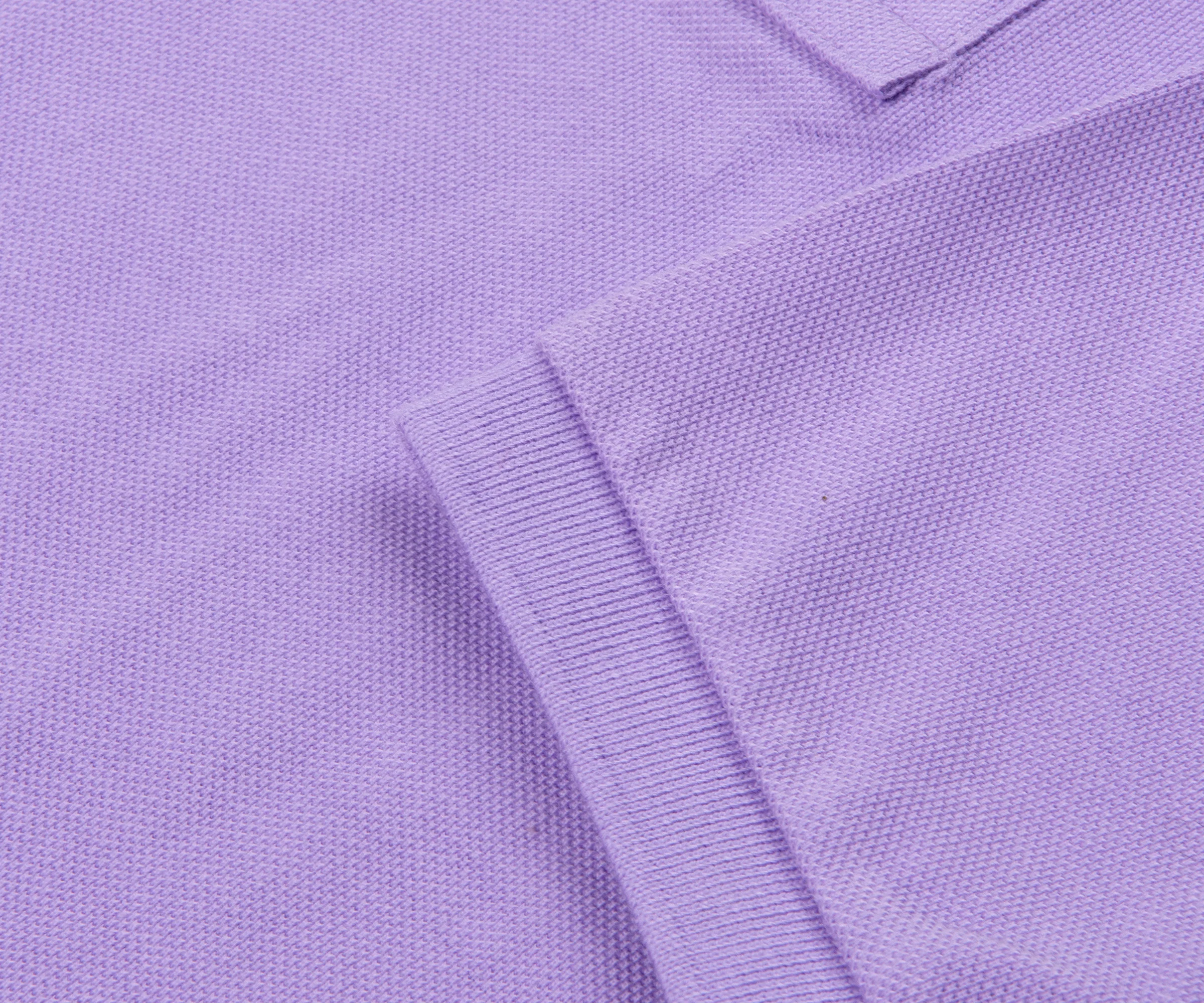 Ralph Lauren Custom Slim Fit Mesh polo Shirt Light Lilac - Image 4