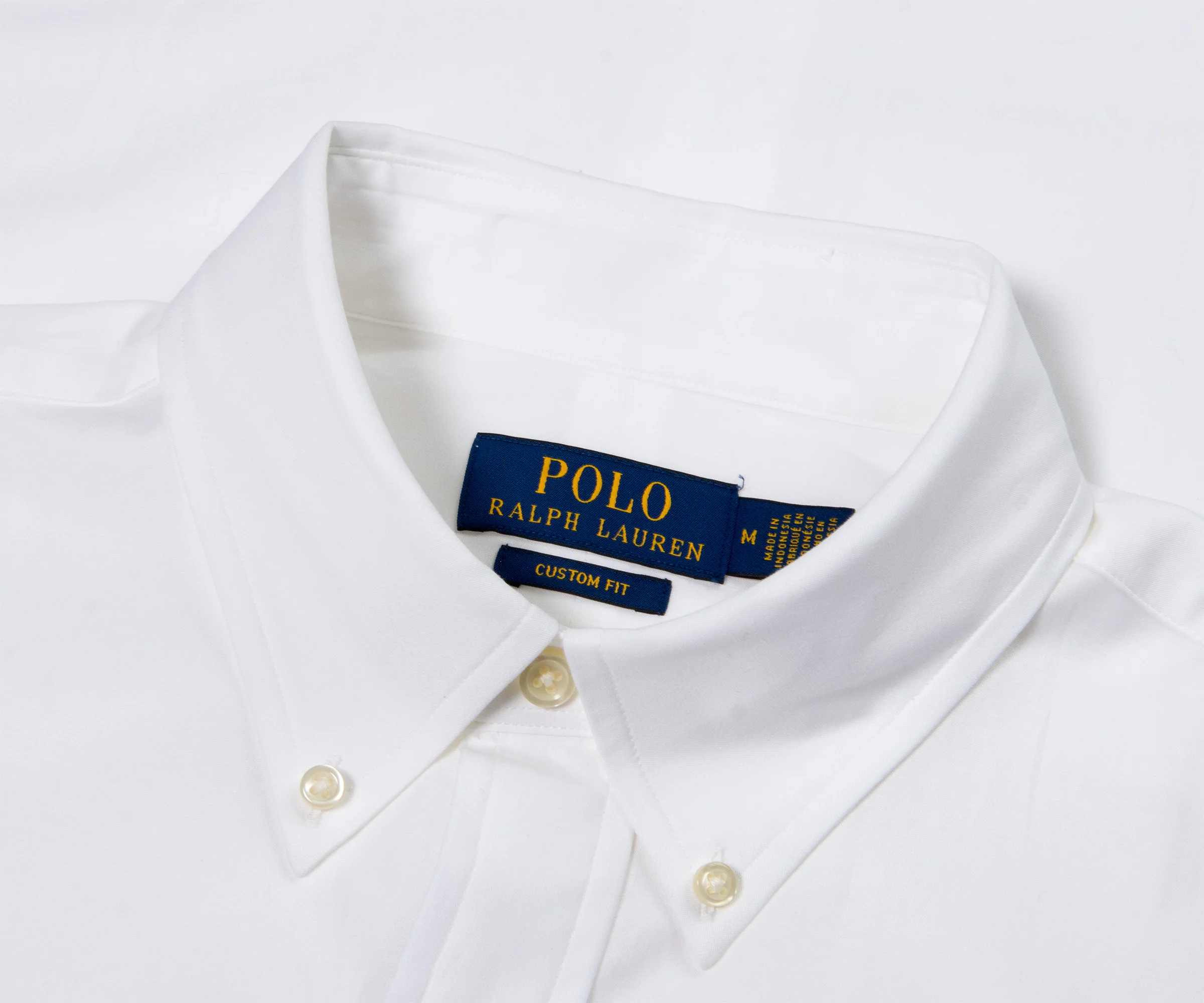 Ralph Lauren Custom Fit SS Poplin Shirt White - Image 2