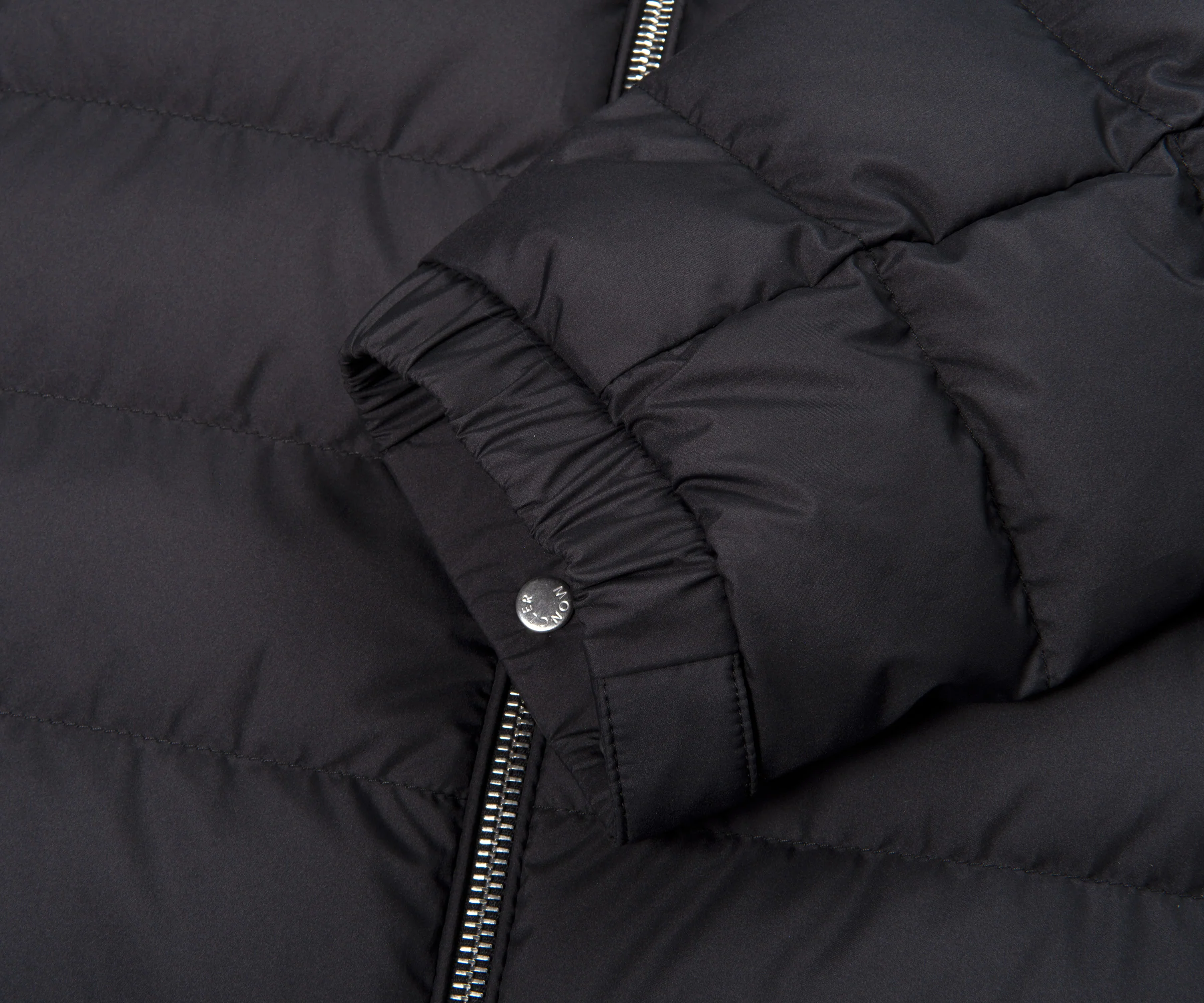 Moncler Alfit Hooded Short Down Jacket Black - Image 6